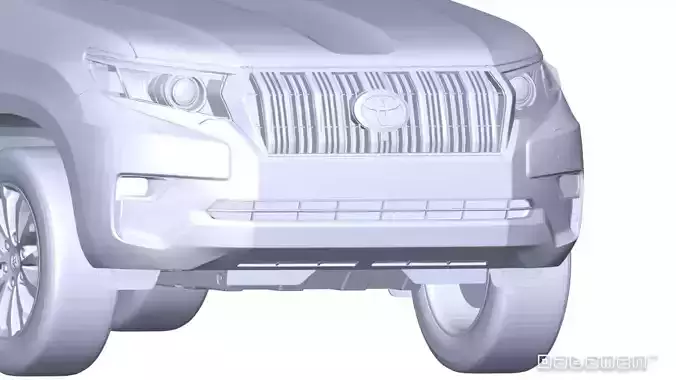 2018 2022 TOYOTA Land Cruiser PRADO J150 3D Scan Surface Data