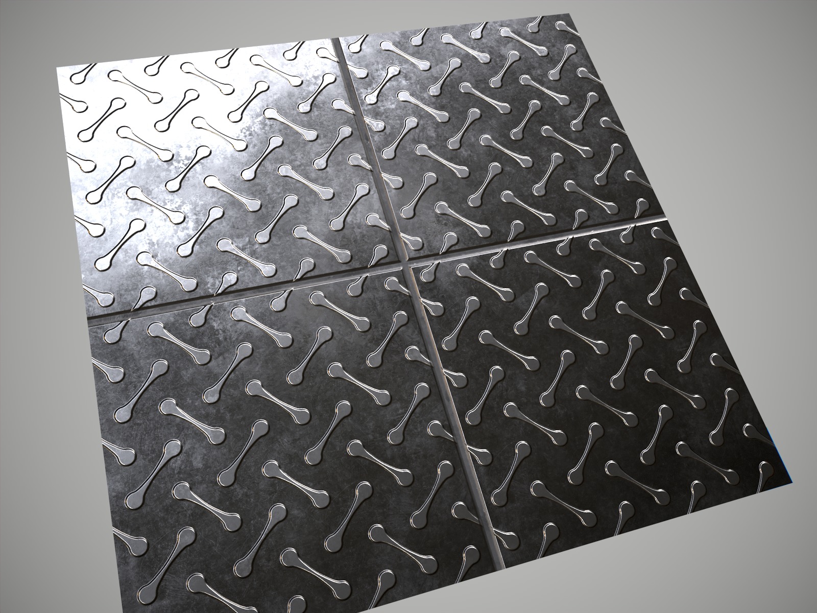 Metal floor pbr material Texture_2