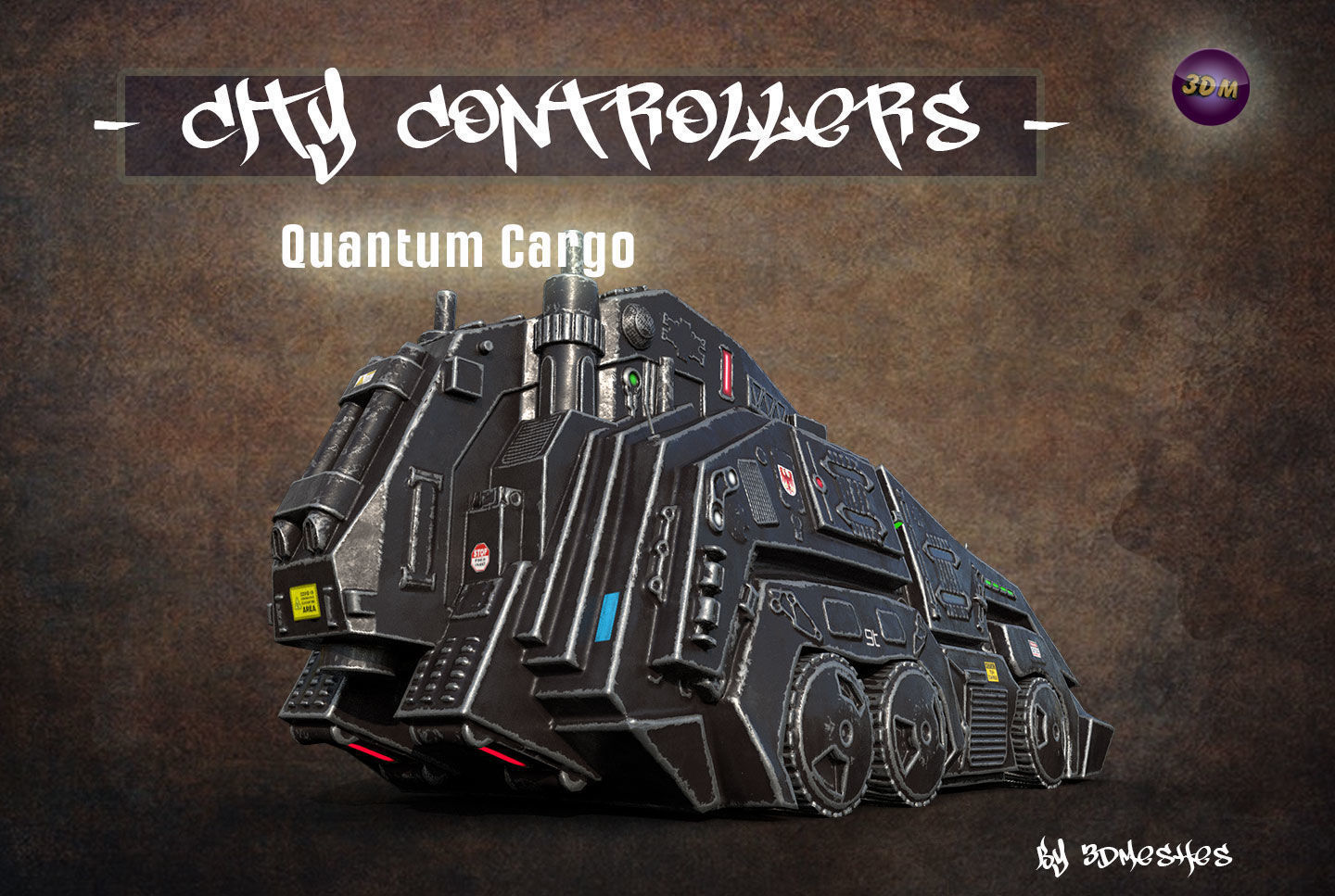 City Controllers - Quantum Cargo - PBR lowpoly Low-poly 3D model_24