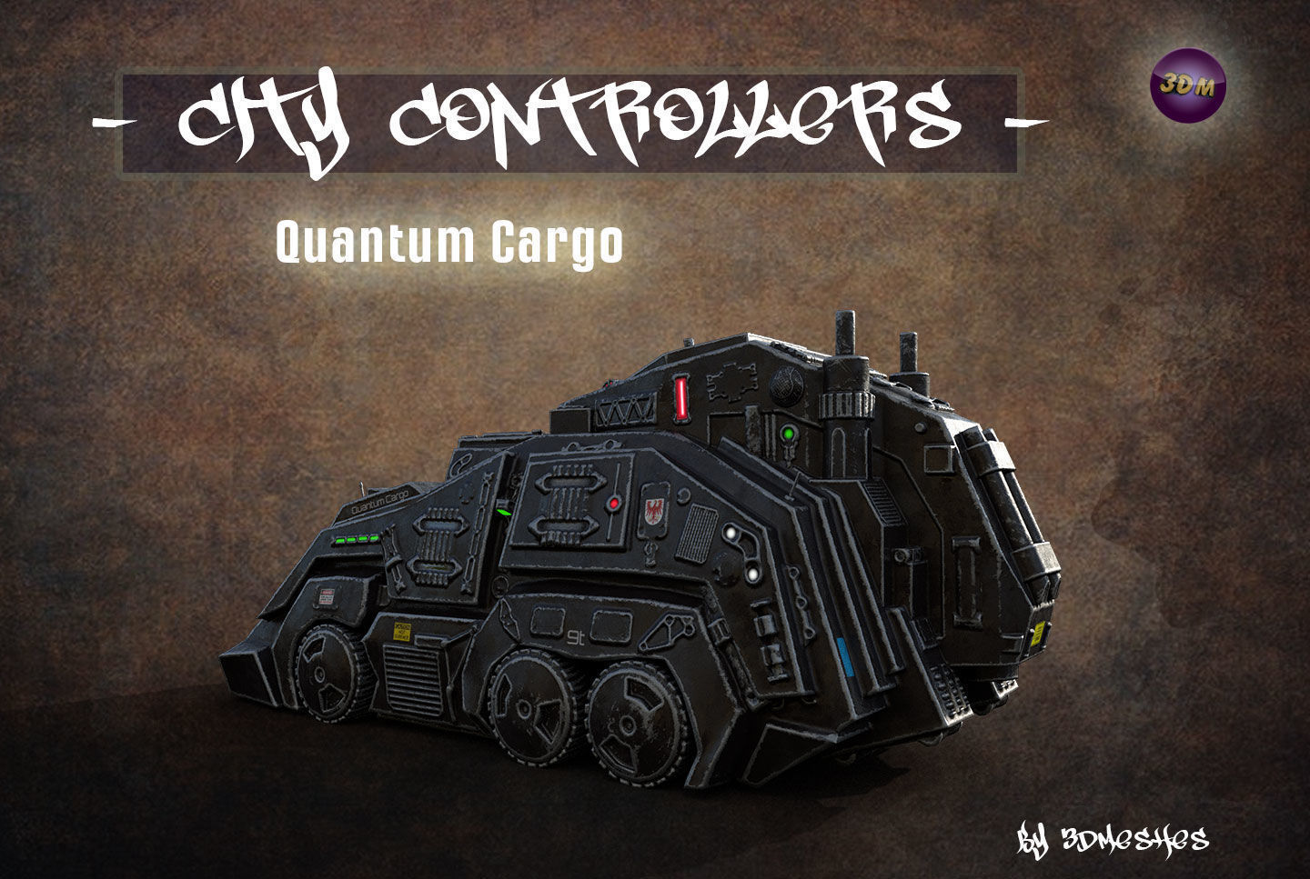 City Controllers - Quantum Cargo - PBR lowpoly Low-poly 3D model_23