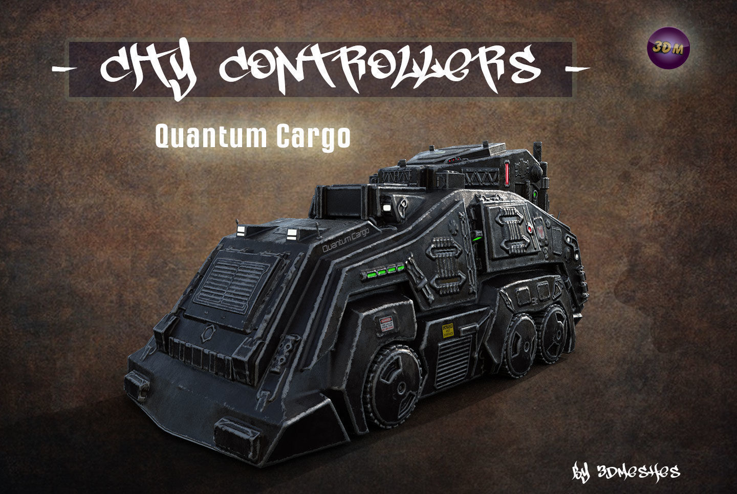 City Controllers - Quantum Cargo - PBR lowpoly Low-poly 3D model_12