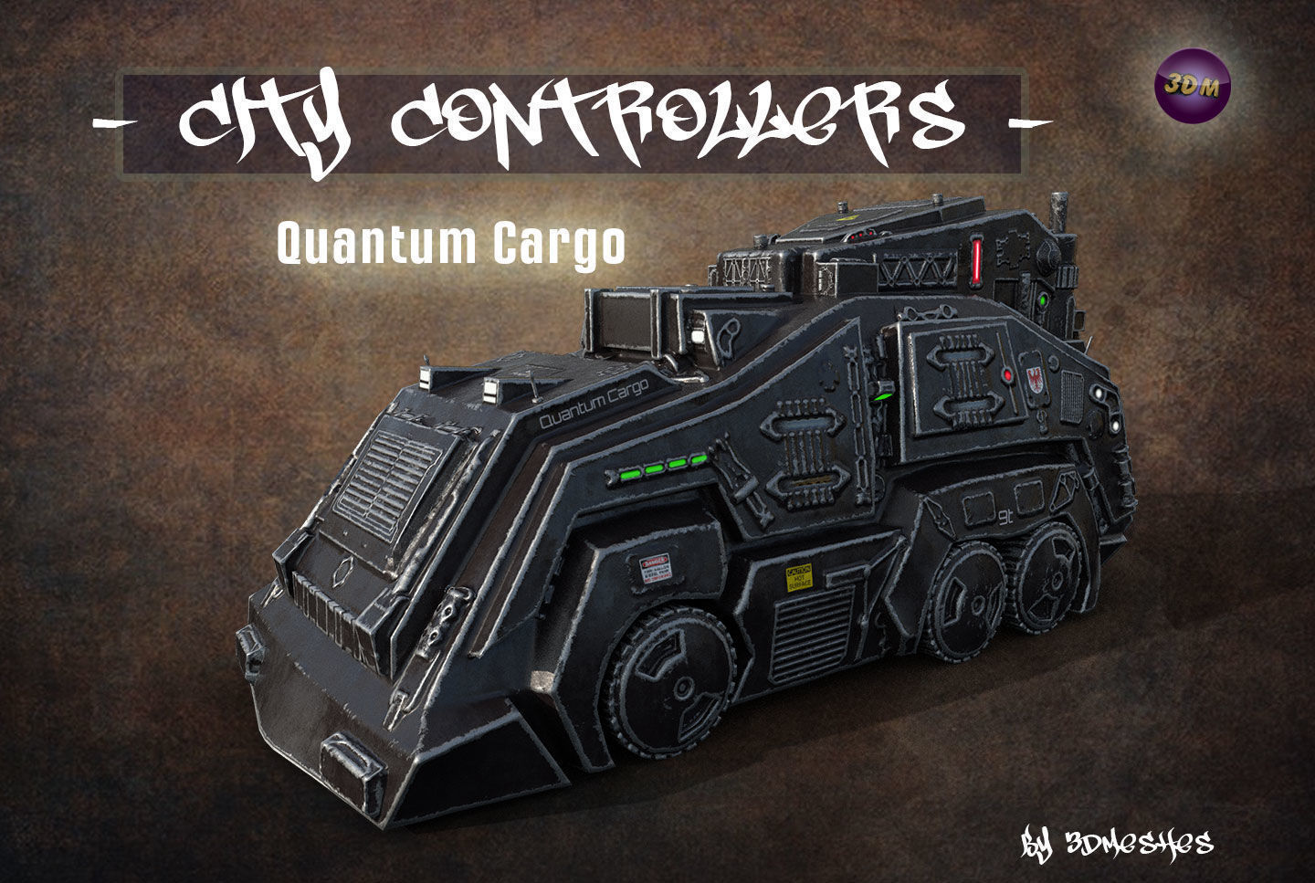 City Controllers - Quantum Cargo - PBR lowpoly Low-poly 3D model_25