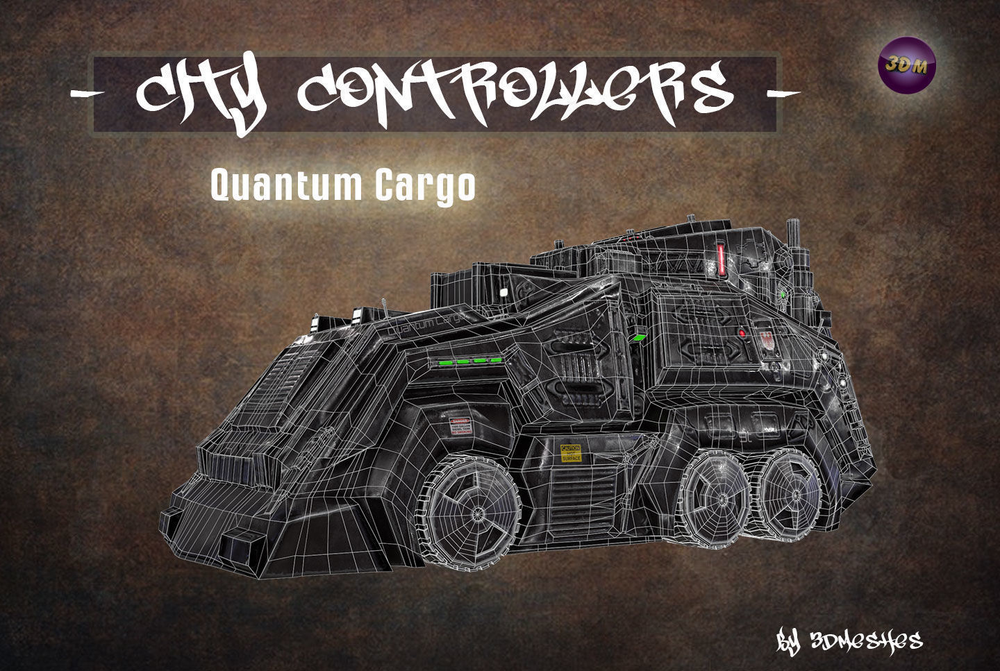 City Controllers - Quantum Cargo - PBR lowpoly Low-poly 3D model_10