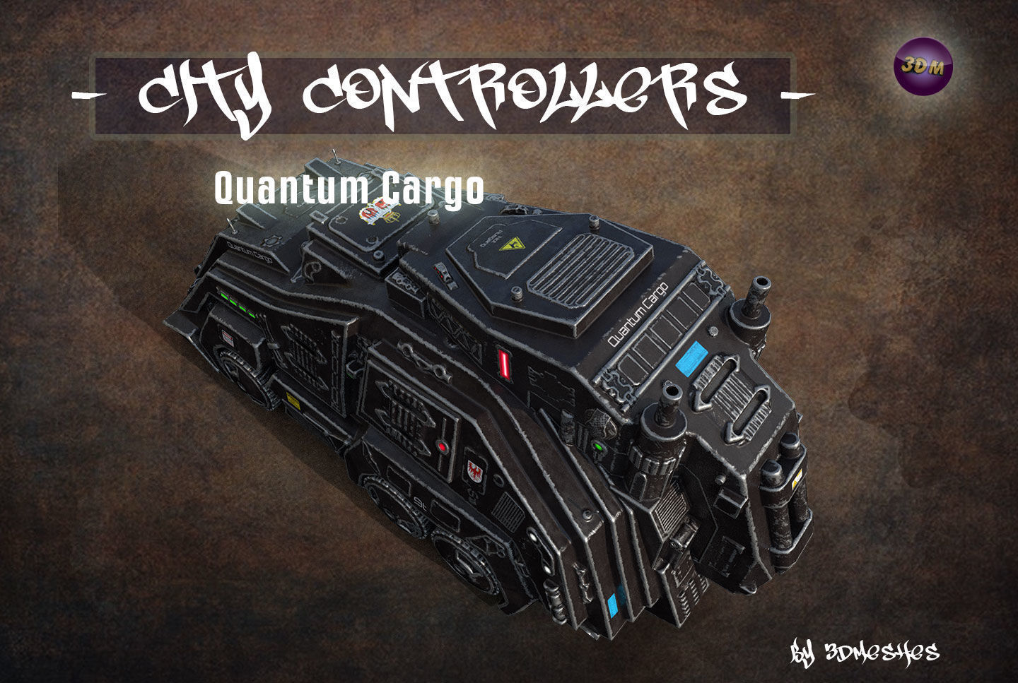 City Controllers - Quantum Cargo - PBR lowpoly Low-poly 3D model_29