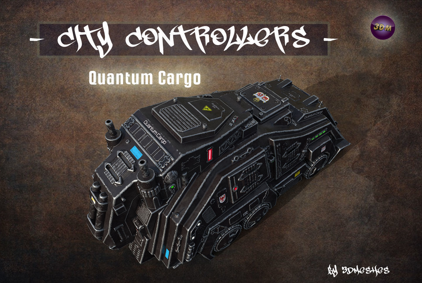 City Controllers - Quantum Cargo - PBR lowpoly Low-poly 3D model_28