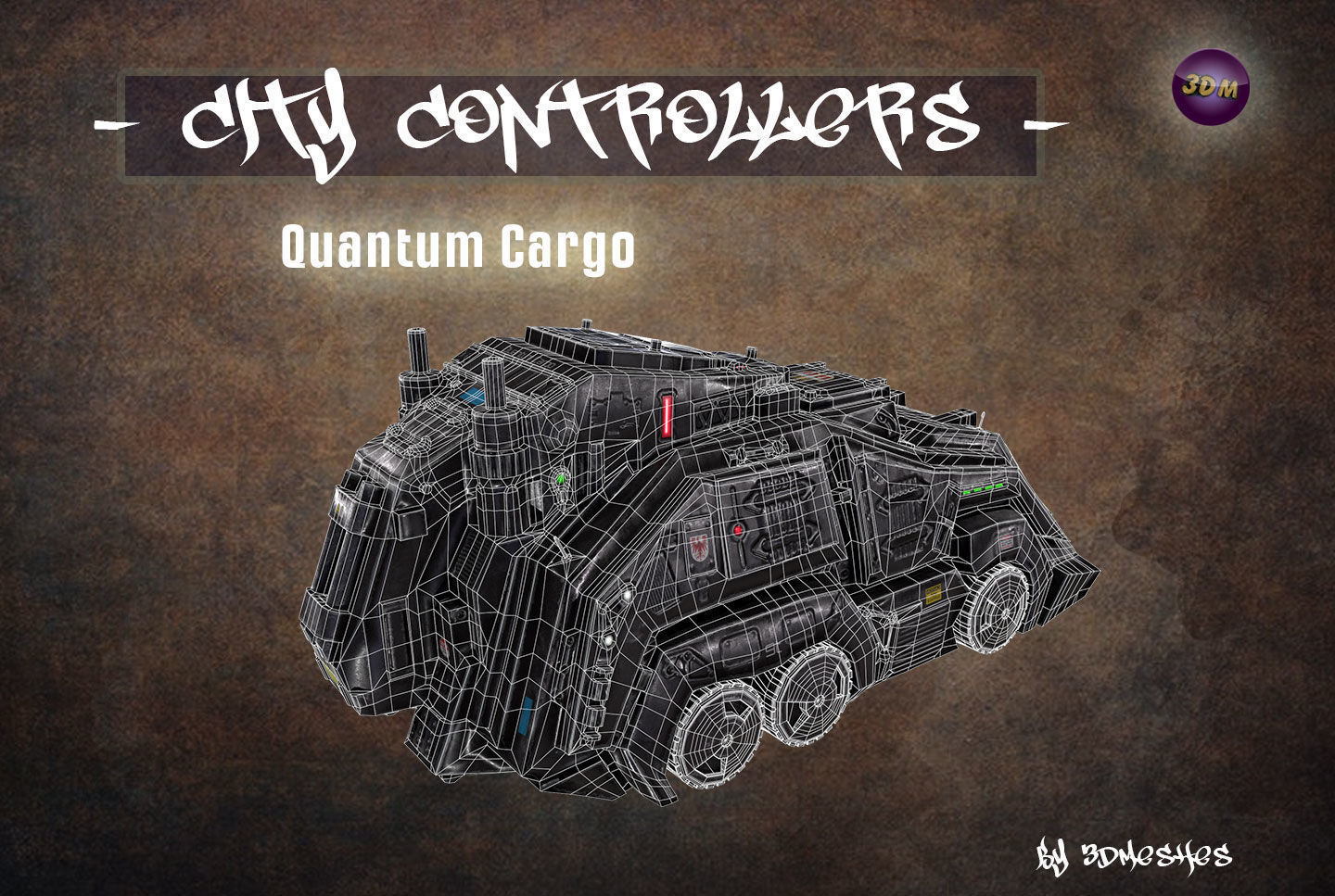City Controllers - Quantum Cargo - PBR lowpoly Low-poly 3D model_14
