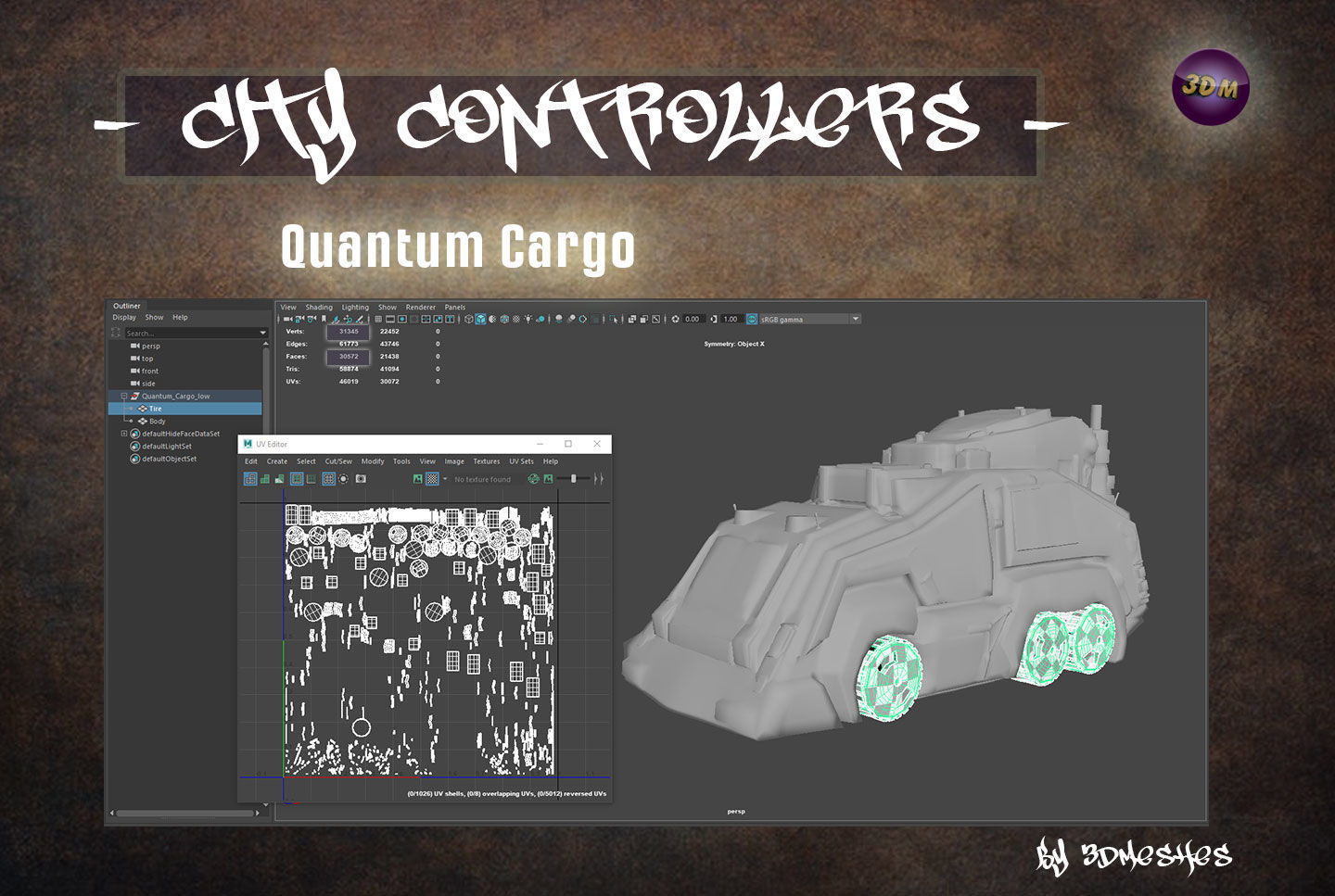 City Controllers - Quantum Cargo - PBR lowpoly Low-poly 3D model_18