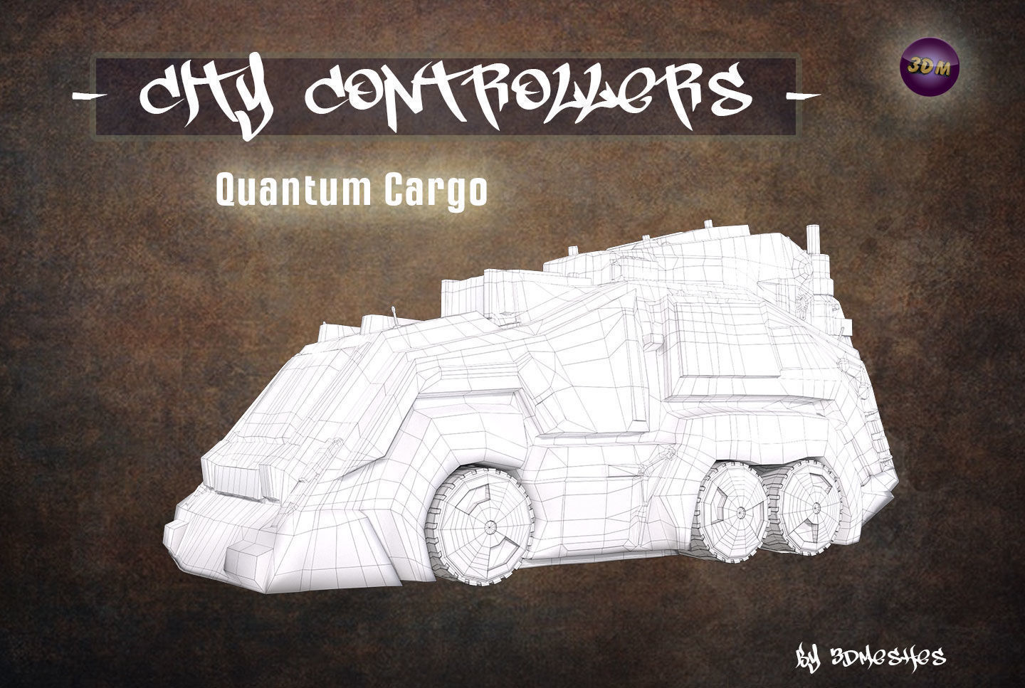 City Controllers - Quantum Cargo - PBR lowpoly Low-poly 3D model_11
