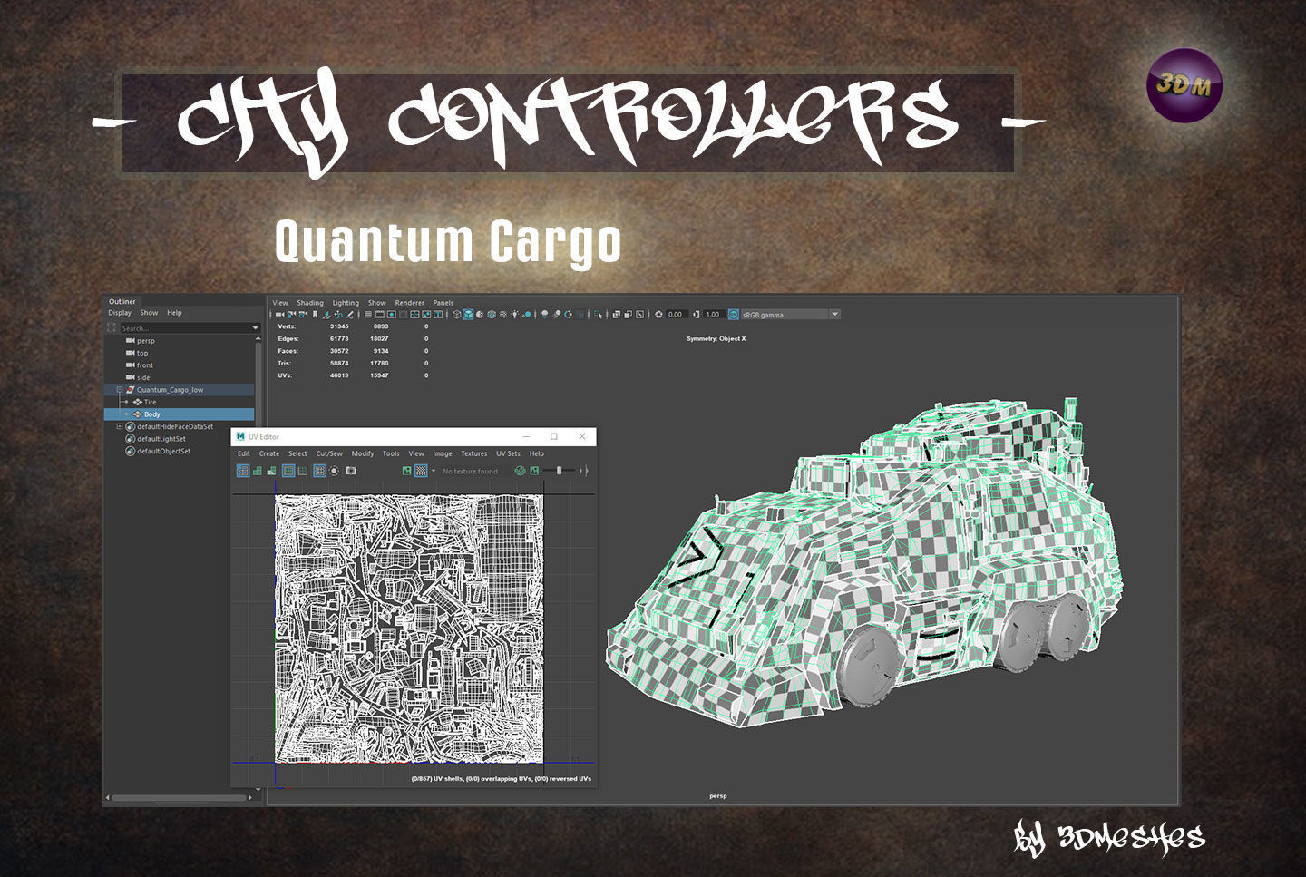 City Controllers - Quantum Cargo - PBR lowpoly Low-poly 3D model_20