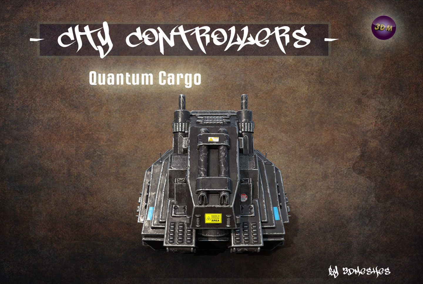 City Controllers - Quantum Cargo - PBR lowpoly Low-poly 3D model_26