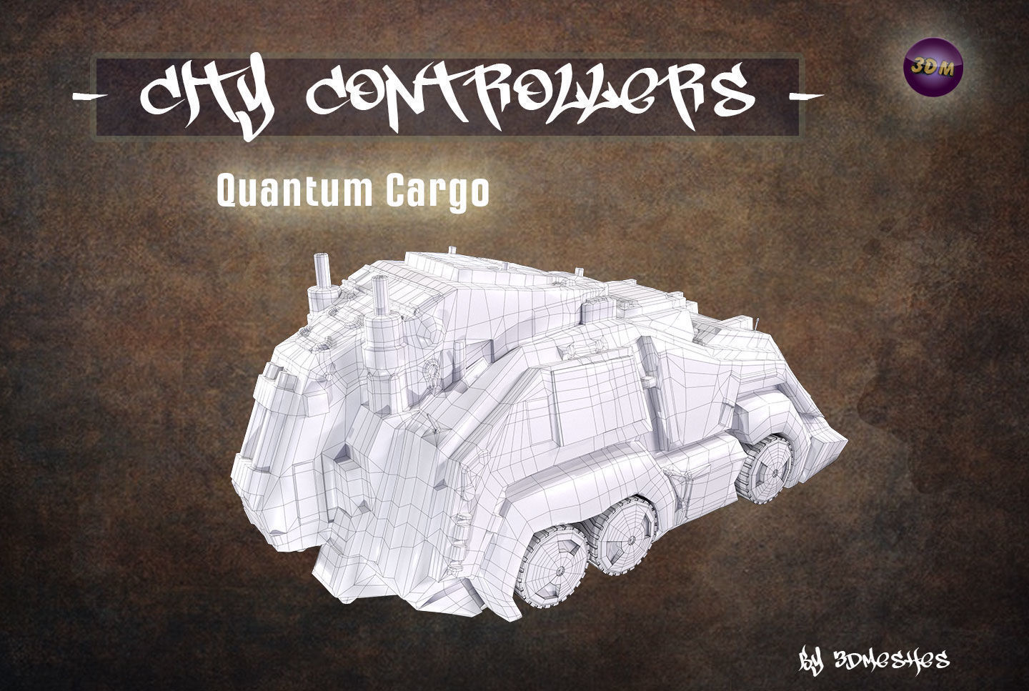 City Controllers - Quantum Cargo - PBR lowpoly Low-poly 3D model_15
