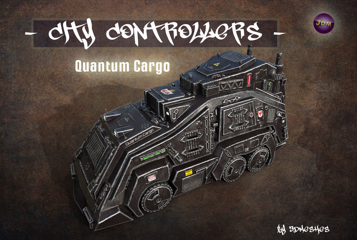 City Controllers - Quantum Cargo - PBR lowpoly Low-poly 3D model_2