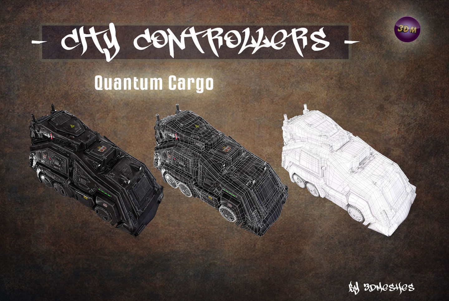 City Controllers - Quantum Cargo - PBR lowpoly Low-poly 3D model_16