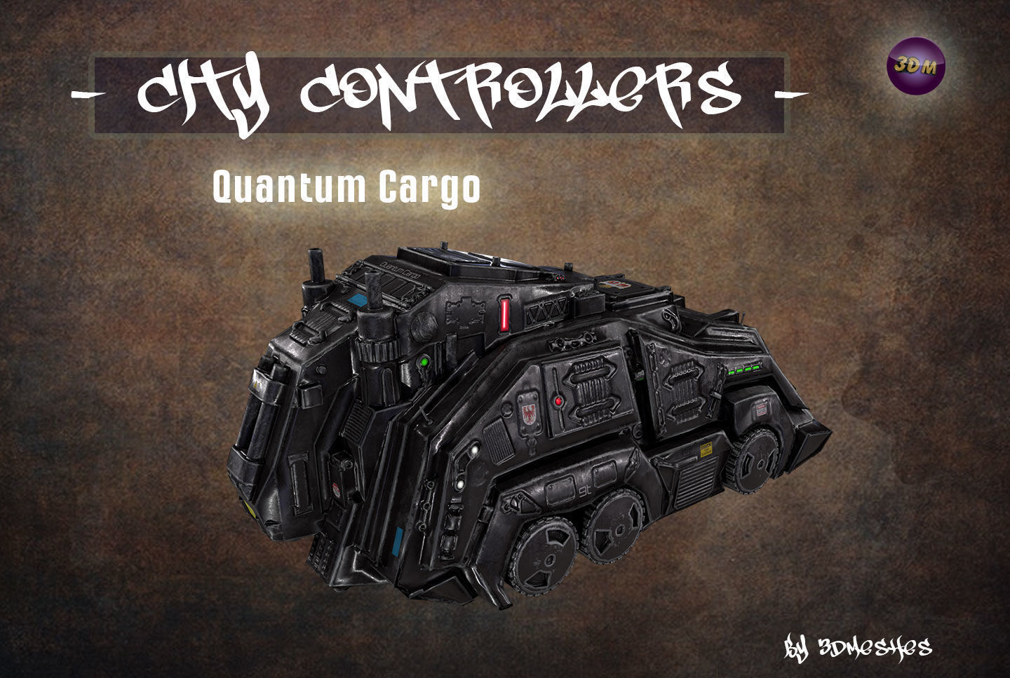 City Controllers - Quantum Cargo - PBR lowpoly Low-poly 3D model_13