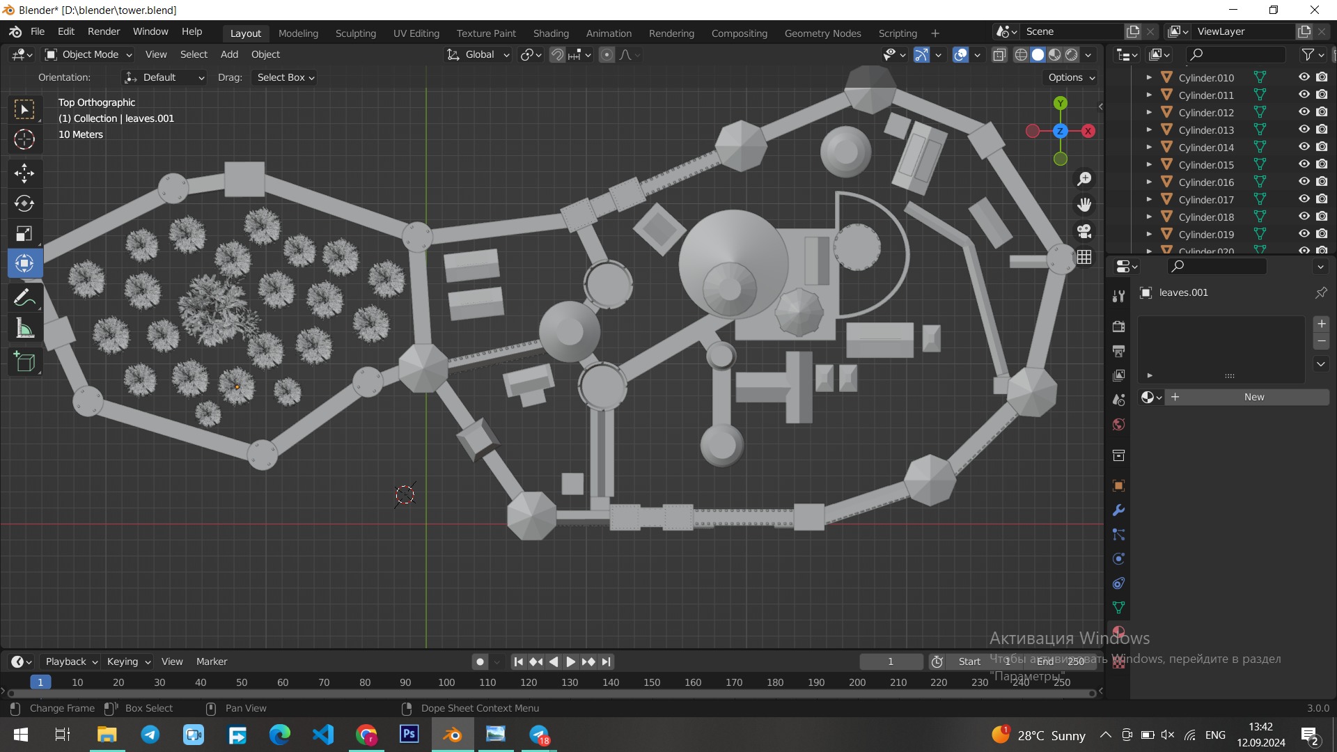 Winterfell from Game of Thrones 3D model_2
