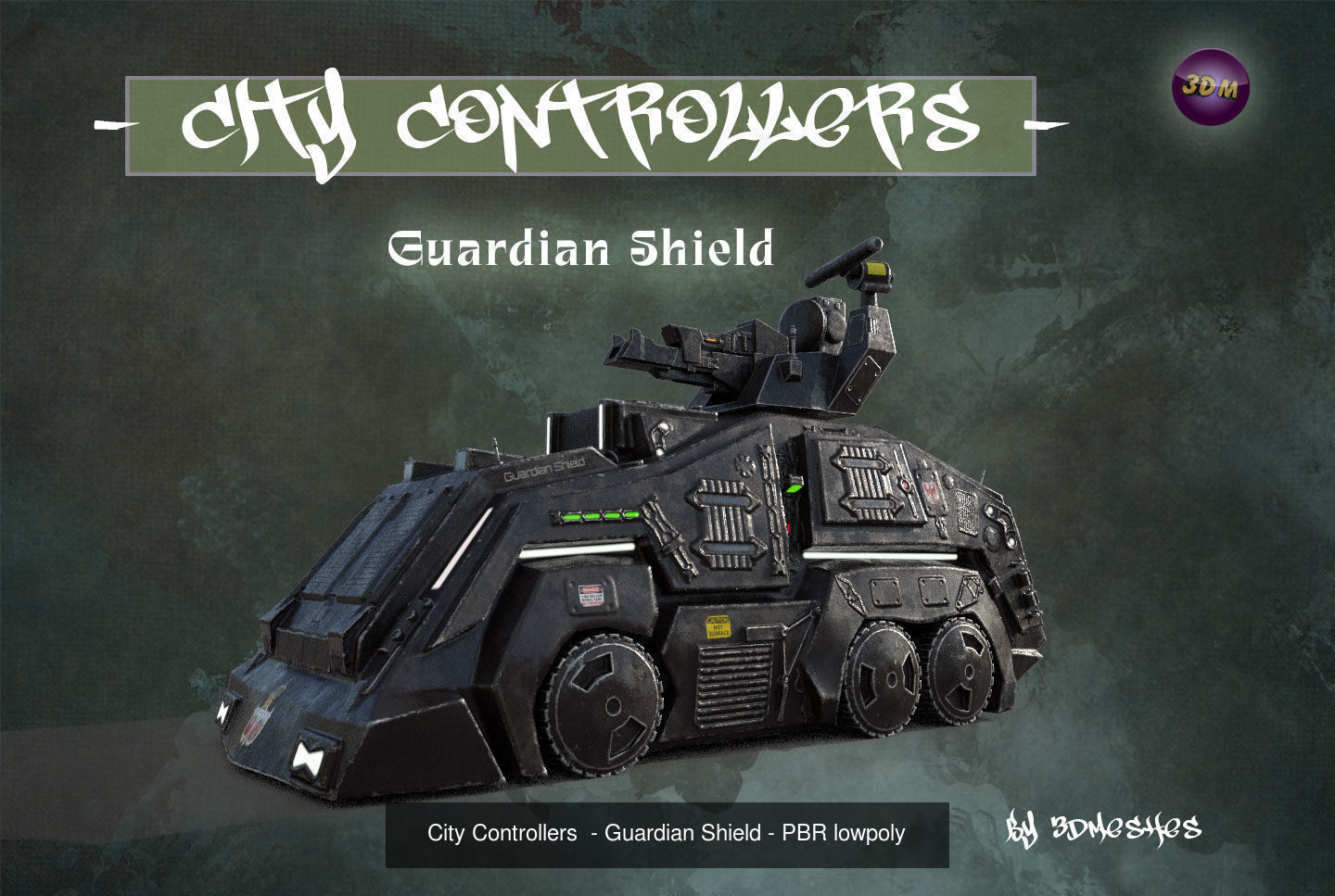 City Controllers - All 5 Vehicles - PBR lowpoly 3D Model Collection_6