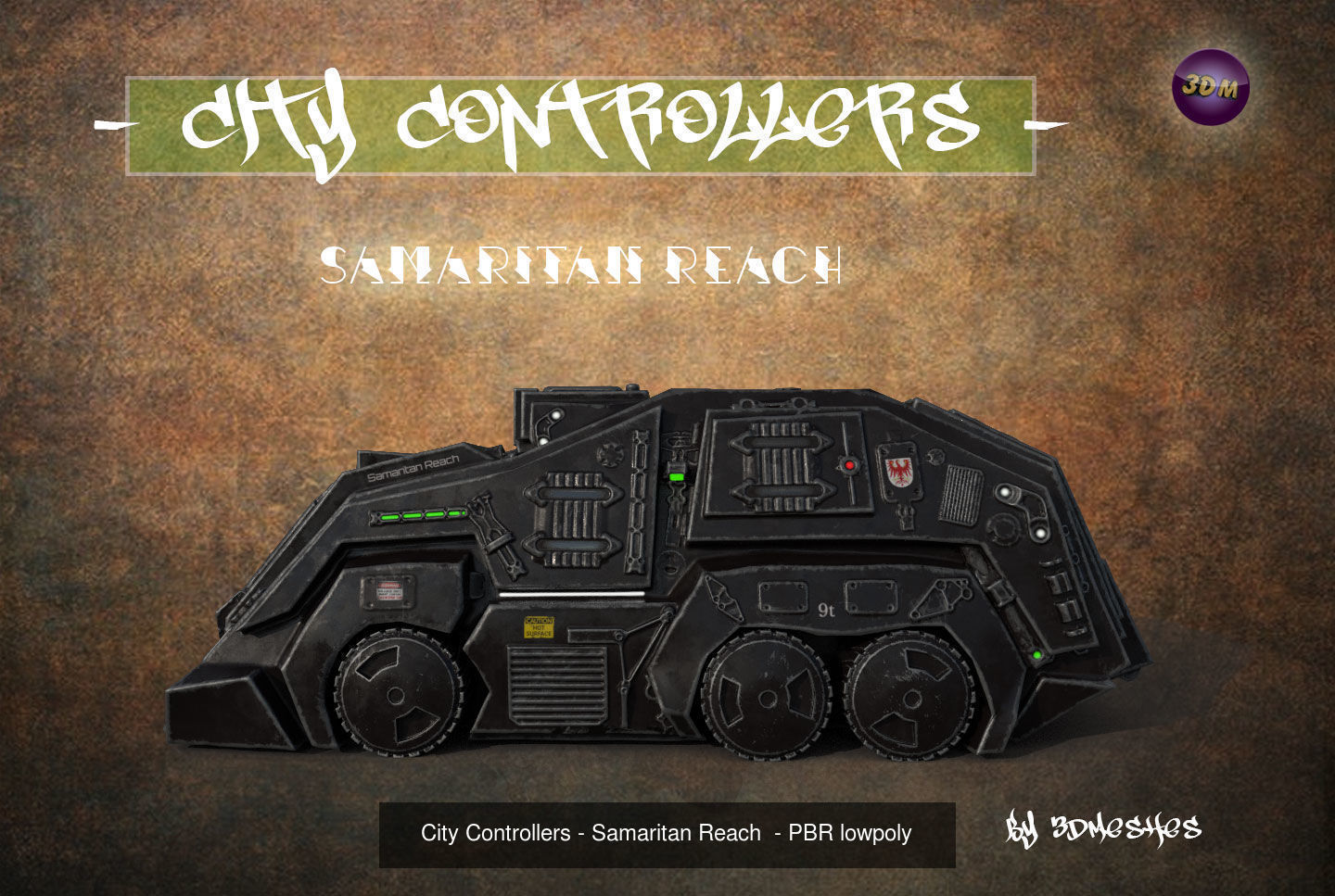 City Controllers - All 5 Vehicles - PBR lowpoly 3D Model Collection_8