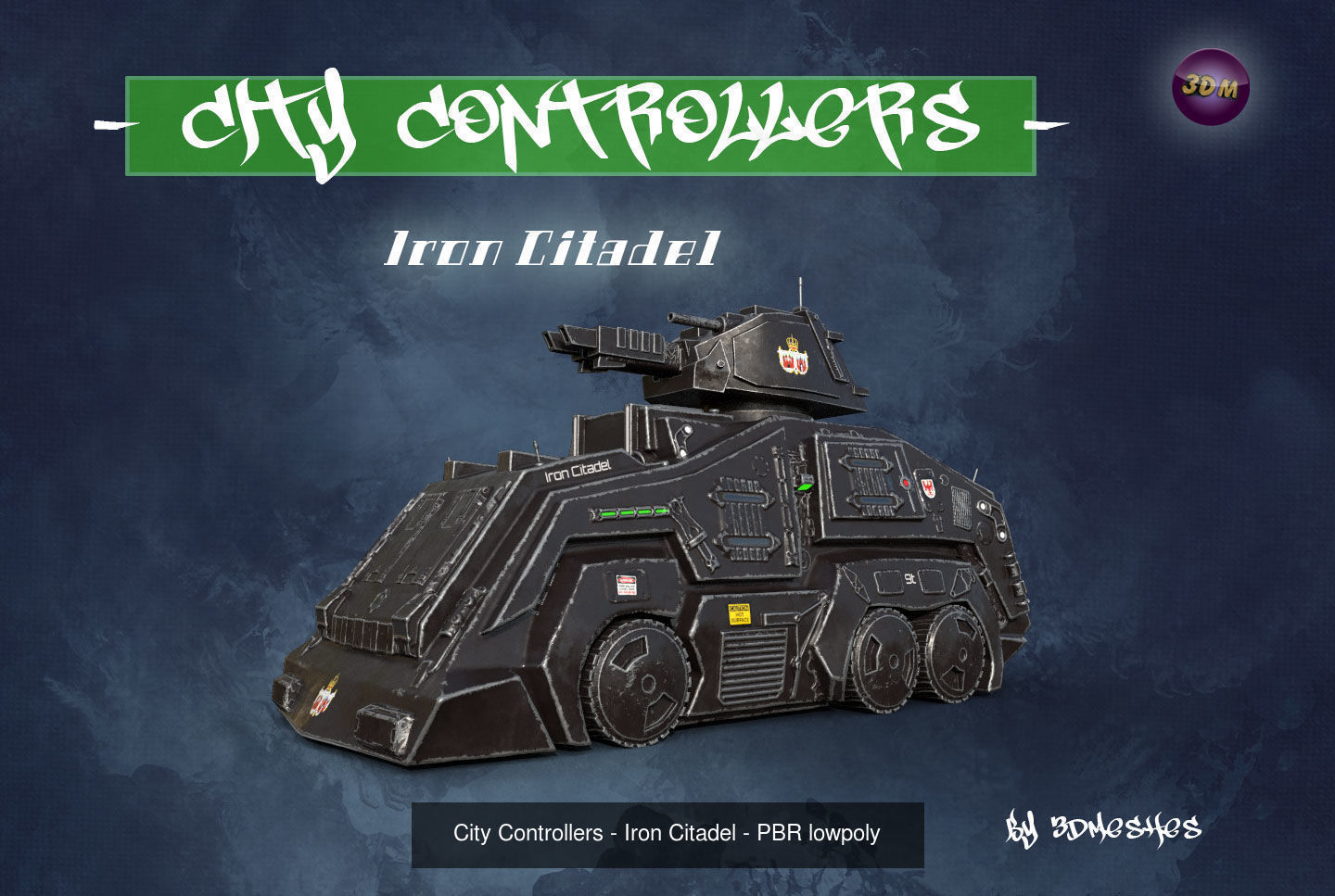 City Controllers - All 5 Vehicles - PBR lowpoly 3D Model Collection_9