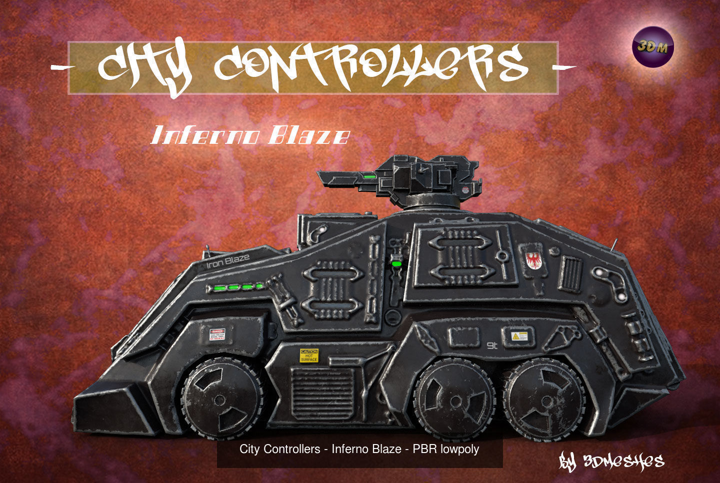 City Controllers - All 5 Vehicles - PBR lowpoly 3D Model Collection_7