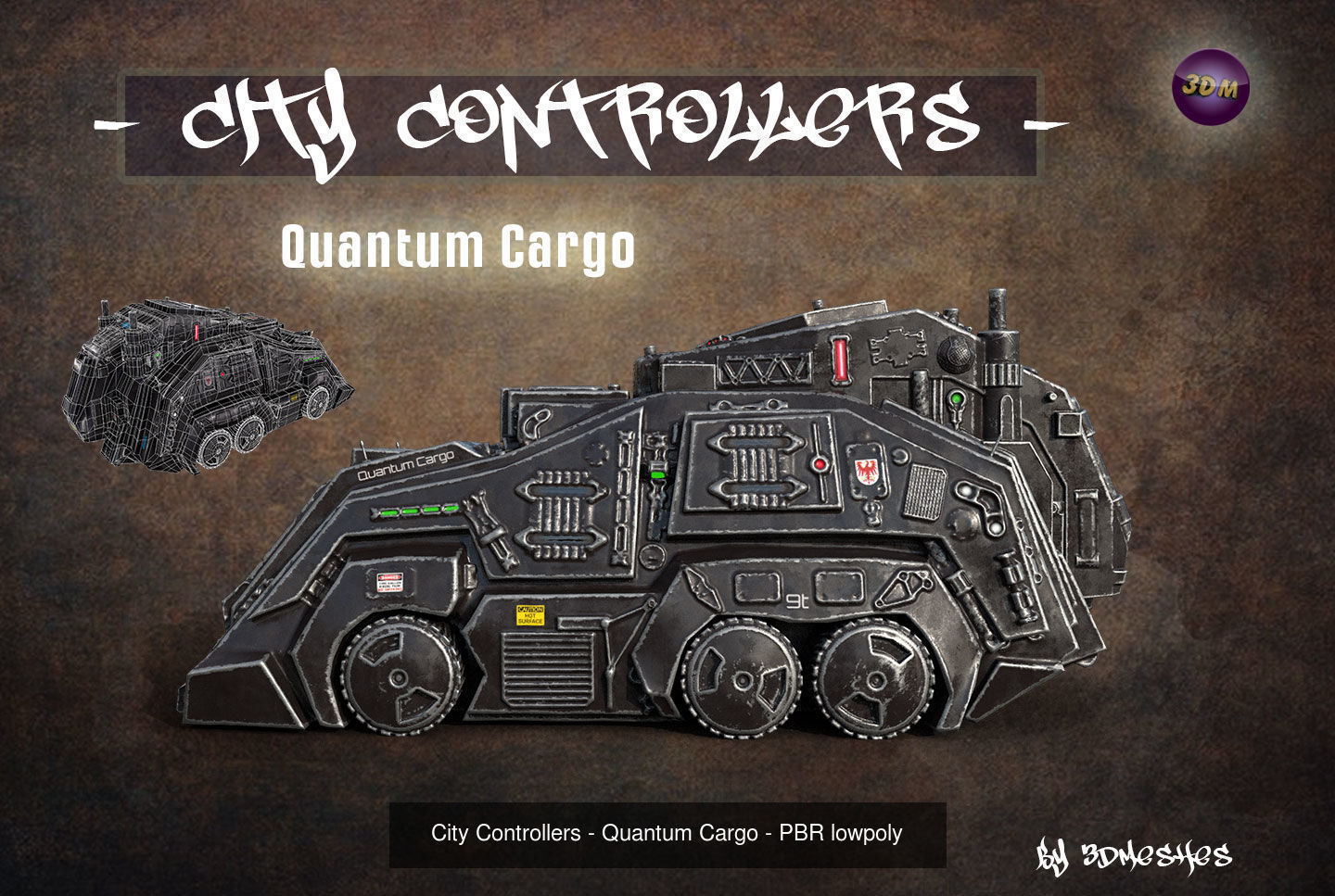 City Controllers - All 5 Vehicles - PBR lowpoly 3D Model Collection_10