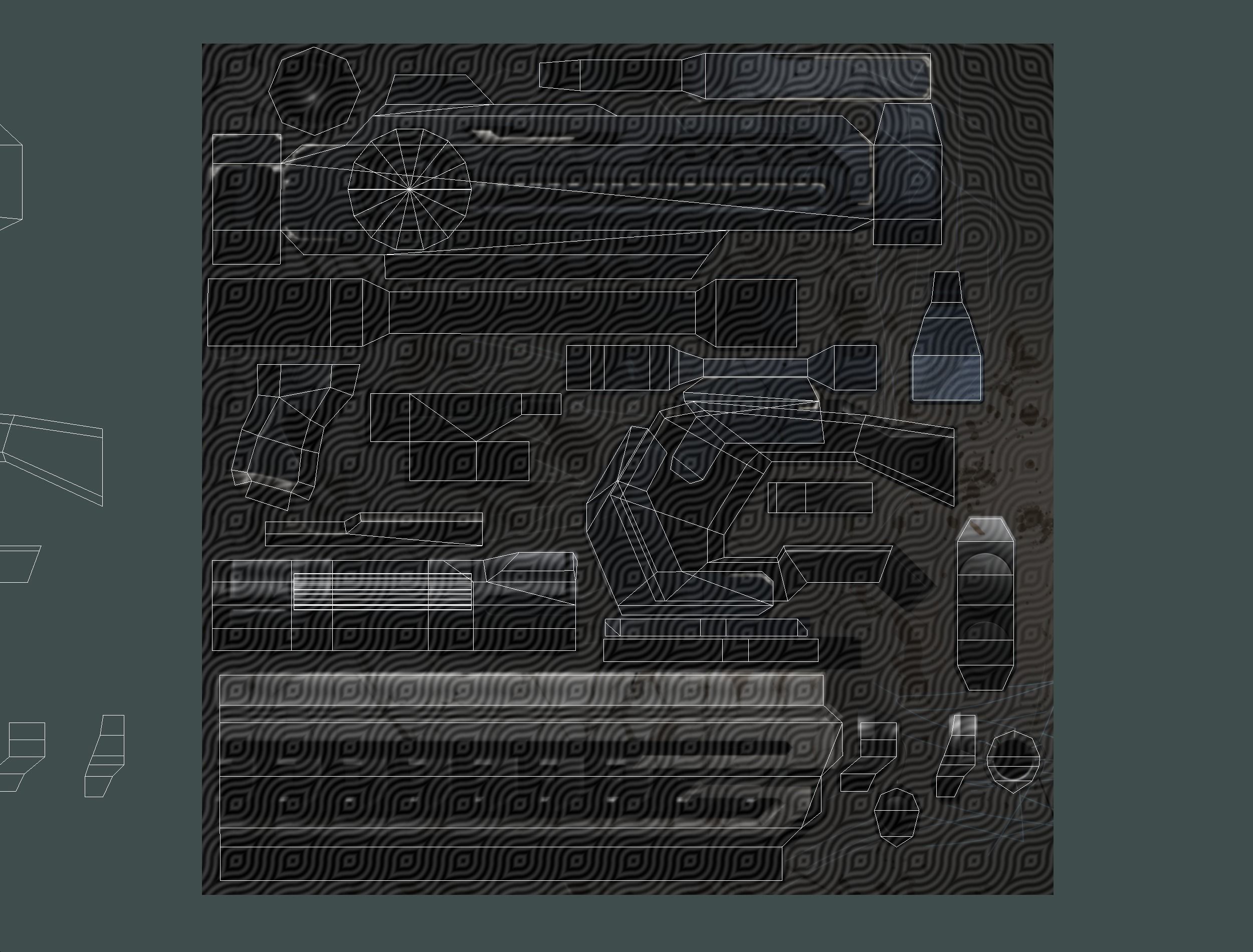 LowPoly Cartoon Sci-Fi Sniper Rifle Future Low-poly 3D model_36