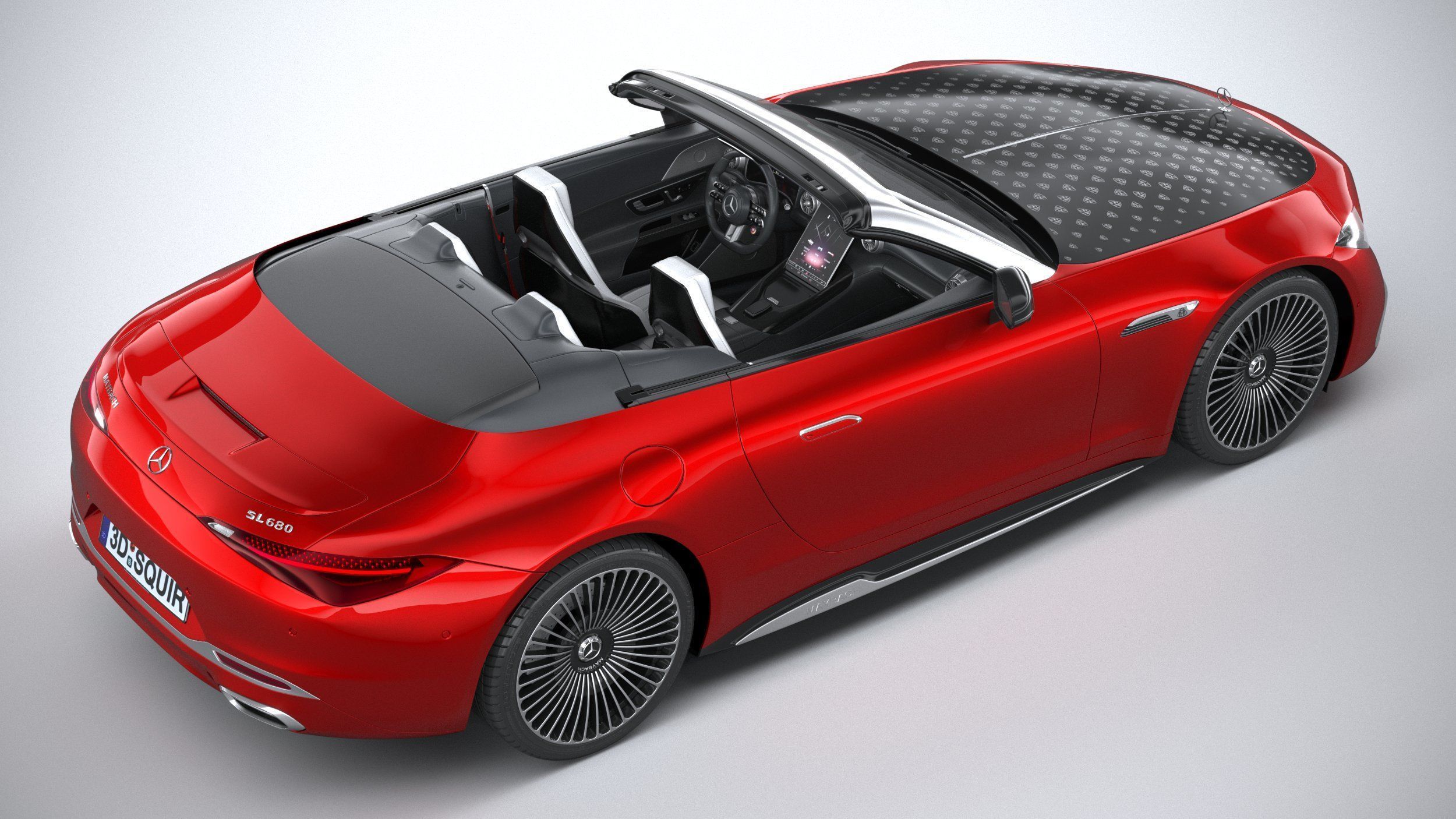 Mercedes-Benz SL Monogram Maybach 2025 3D model_10