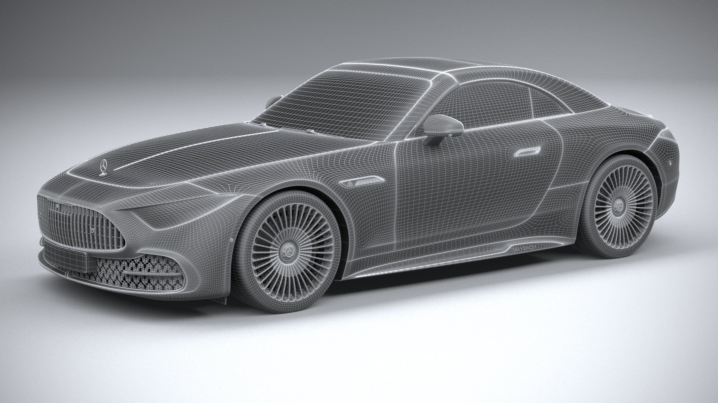 Mercedes-Benz SL Monogram Maybach 2025 3D model_34