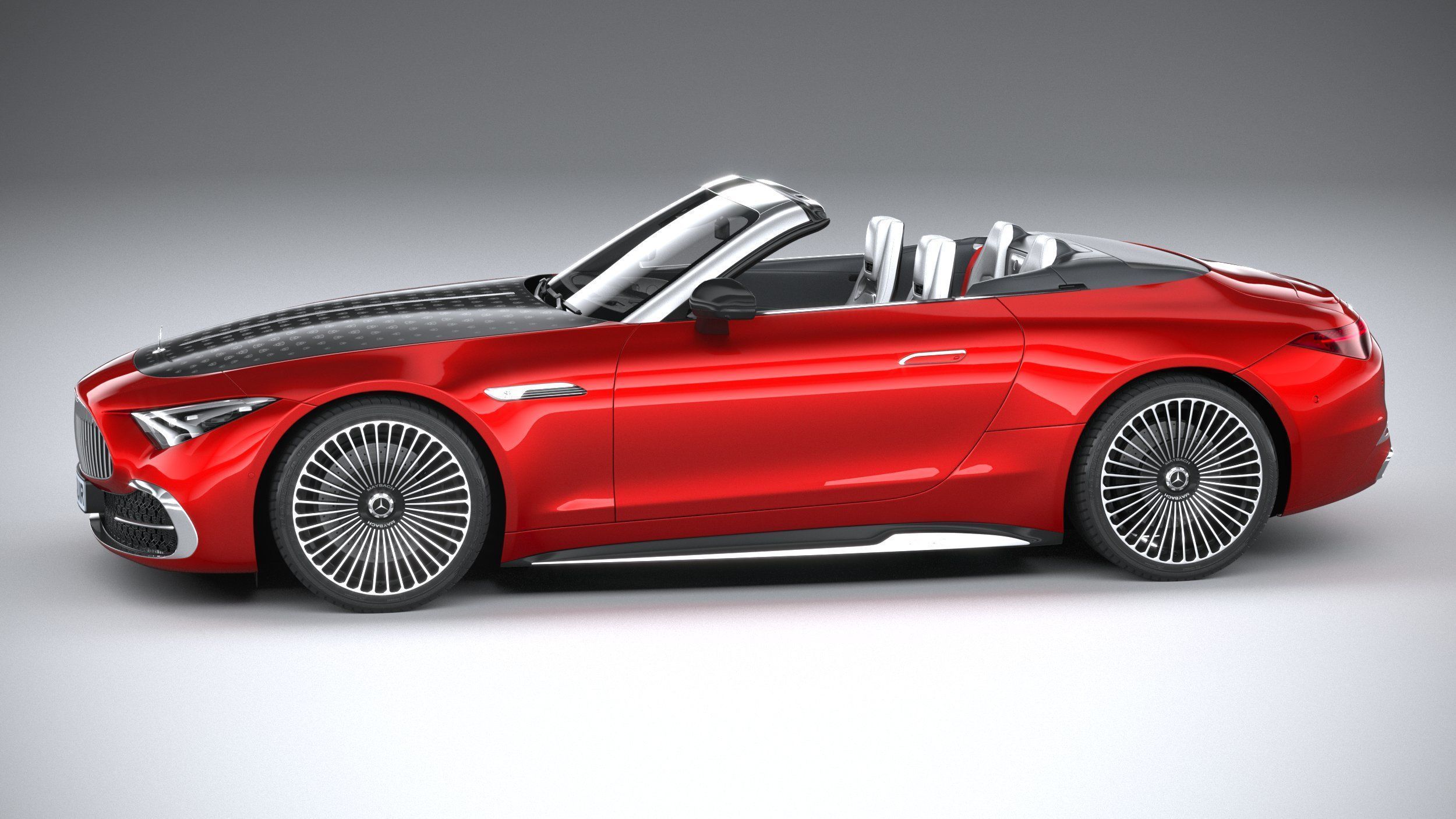 Mercedes-Benz SL Monogram Maybach 2025 3D model_8