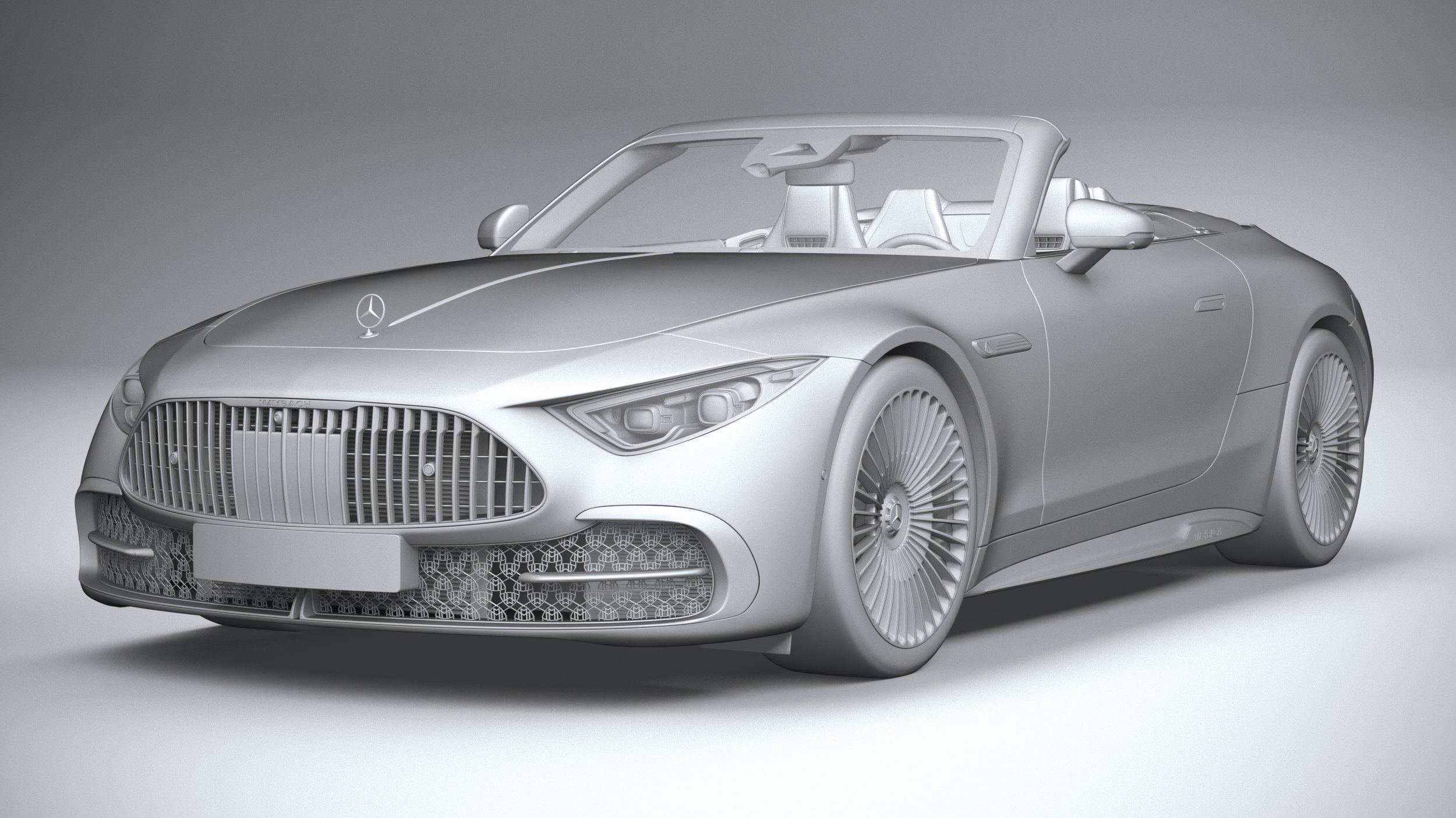 Mercedes-Benz SL Monogram Maybach 2025 3D model_20