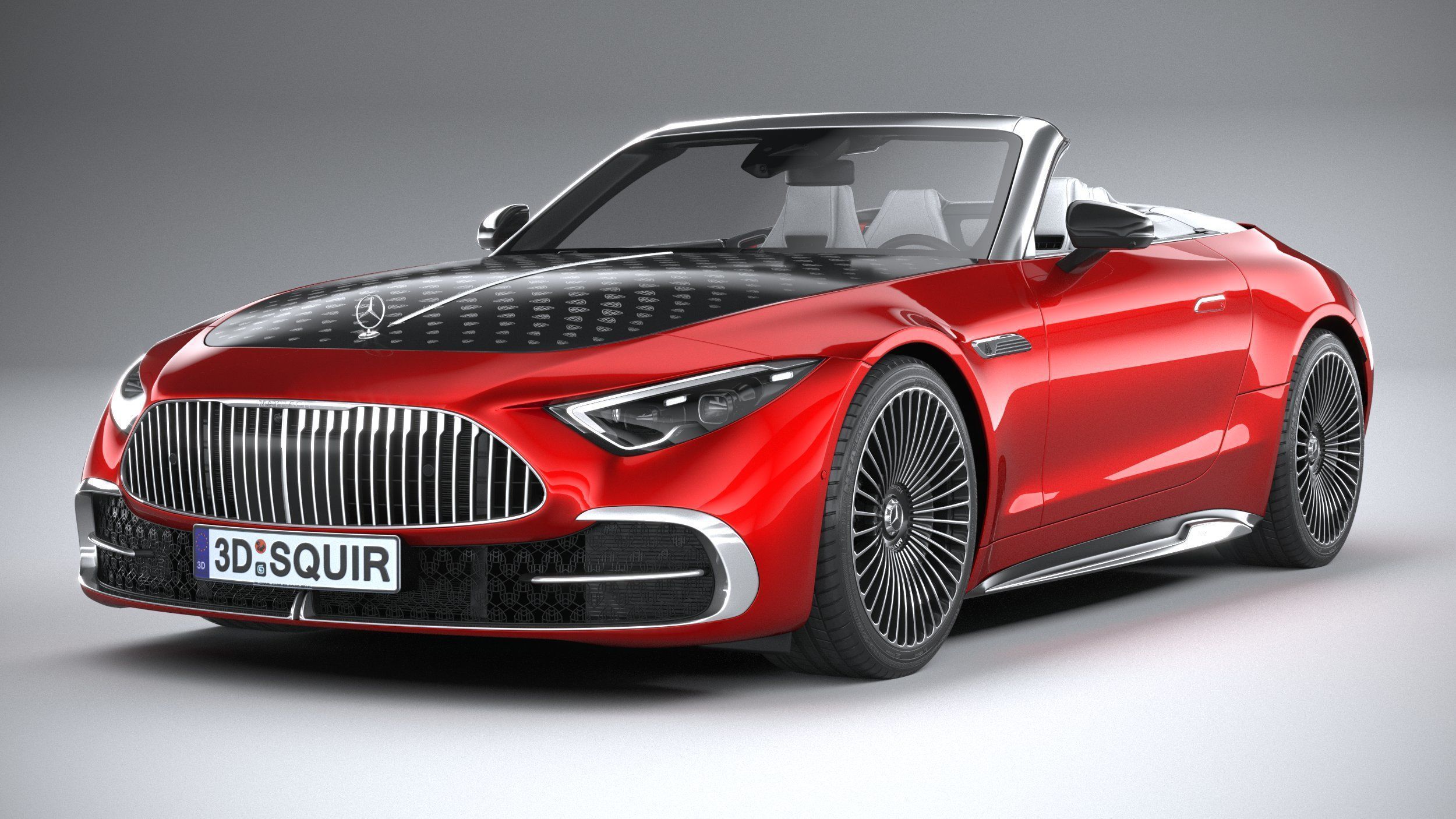 Mercedes-Benz SL Monogram Maybach 2025 3D model_2