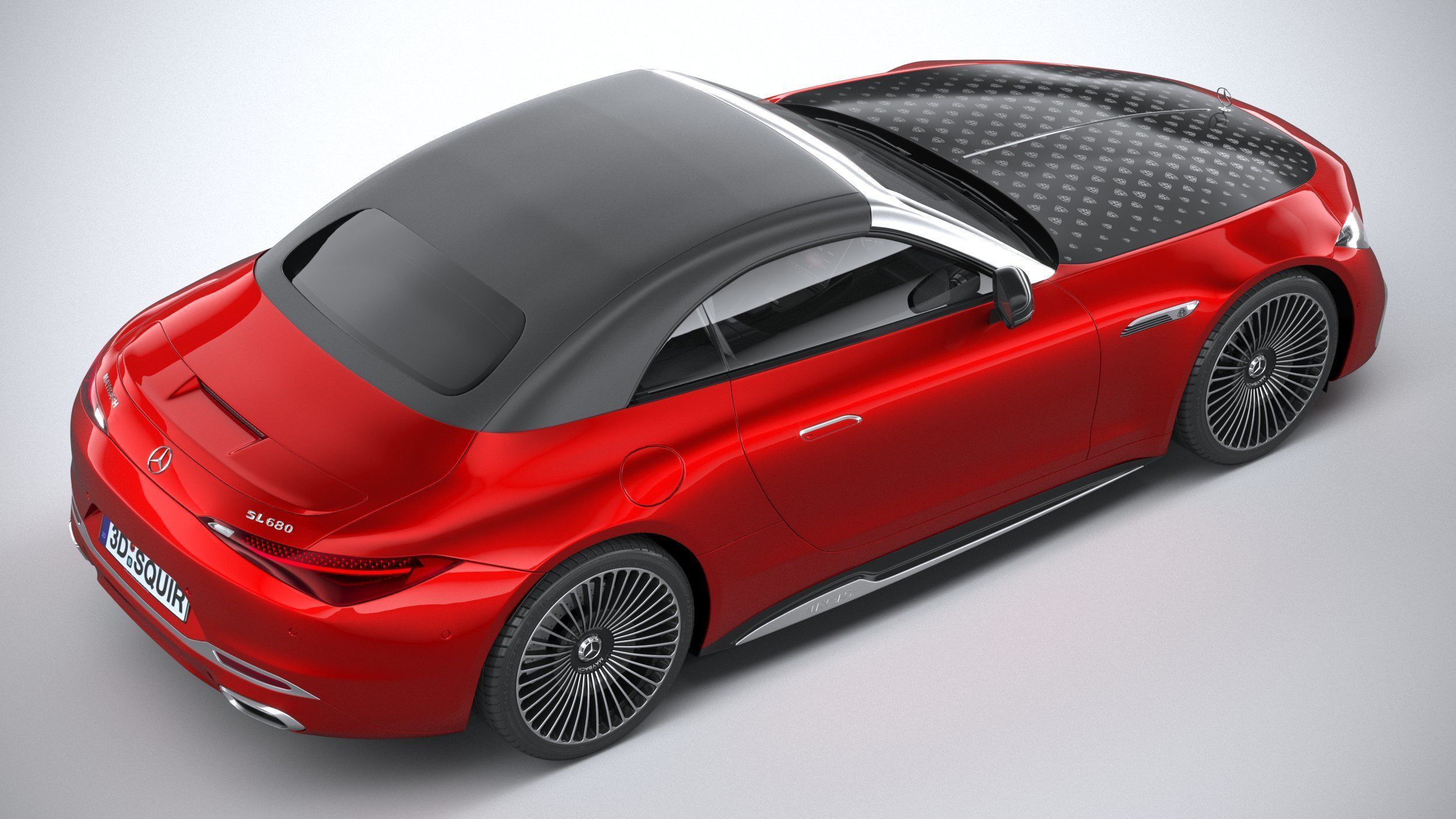 Mercedes-Benz SL Monogram Maybach 2025 3D model_32