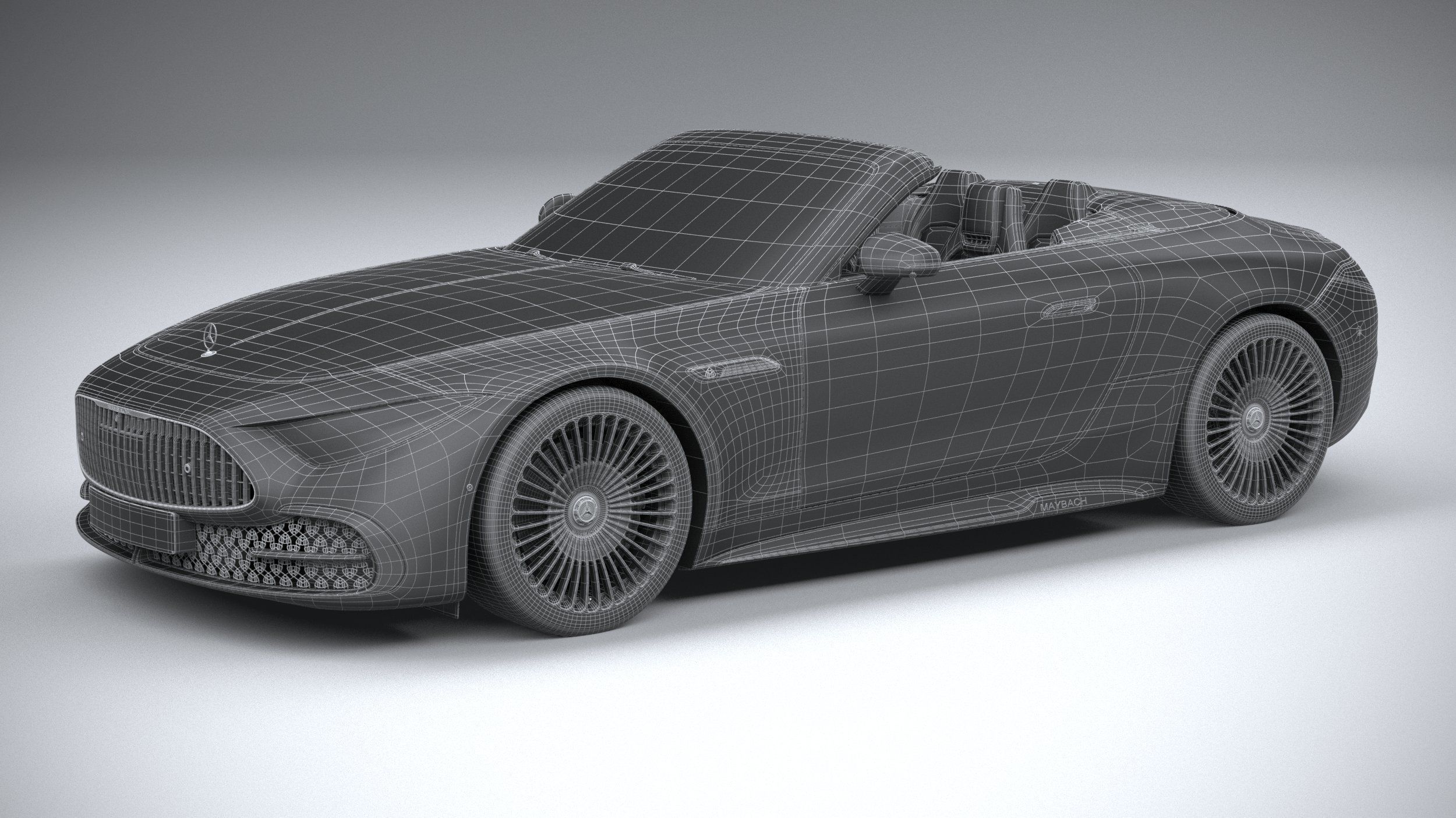 Mercedes-Benz SL Monogram Maybach 2025 3D model_36