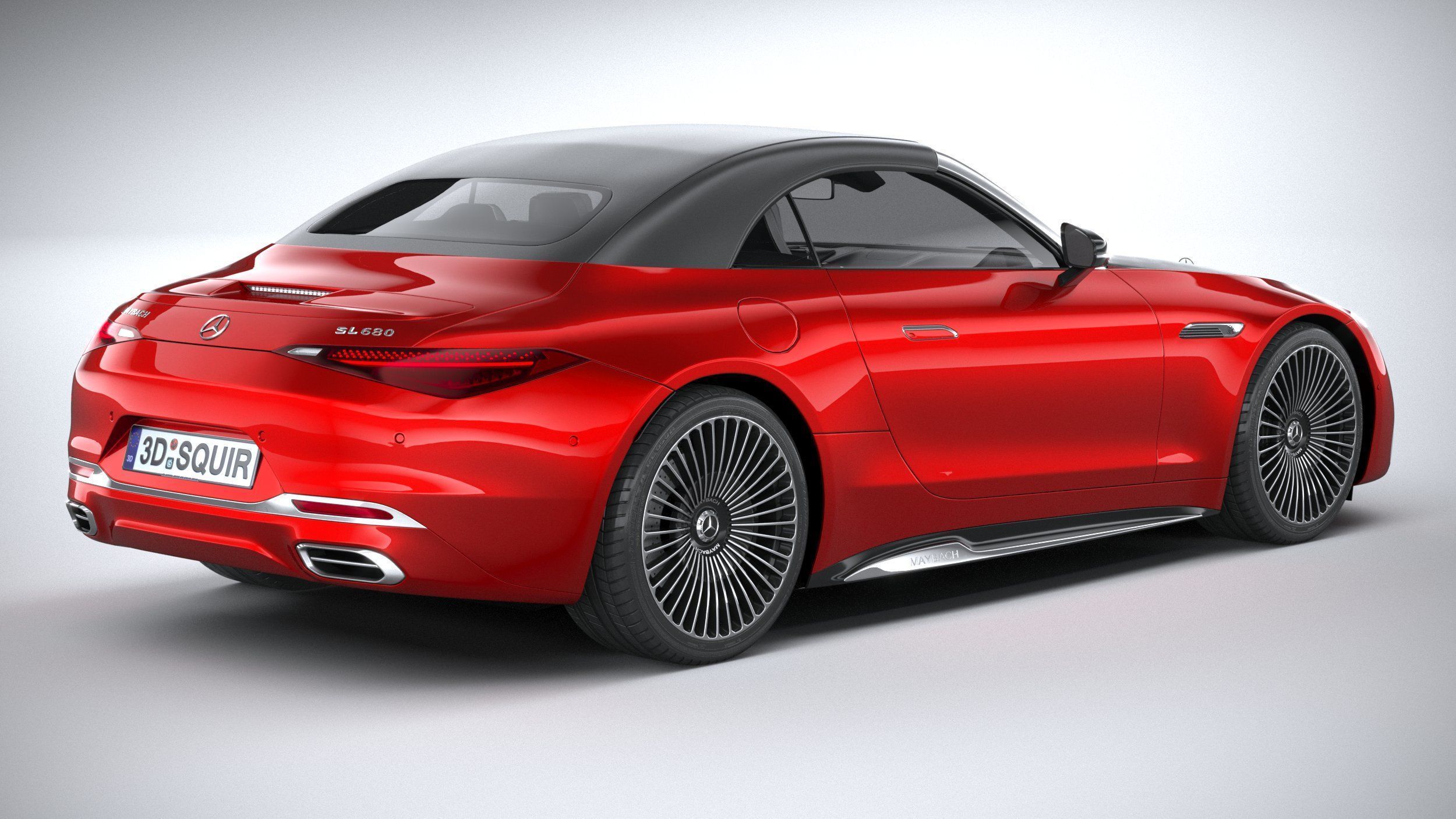 Mercedes-Benz SL Monogram Maybach 2025 3D model_33