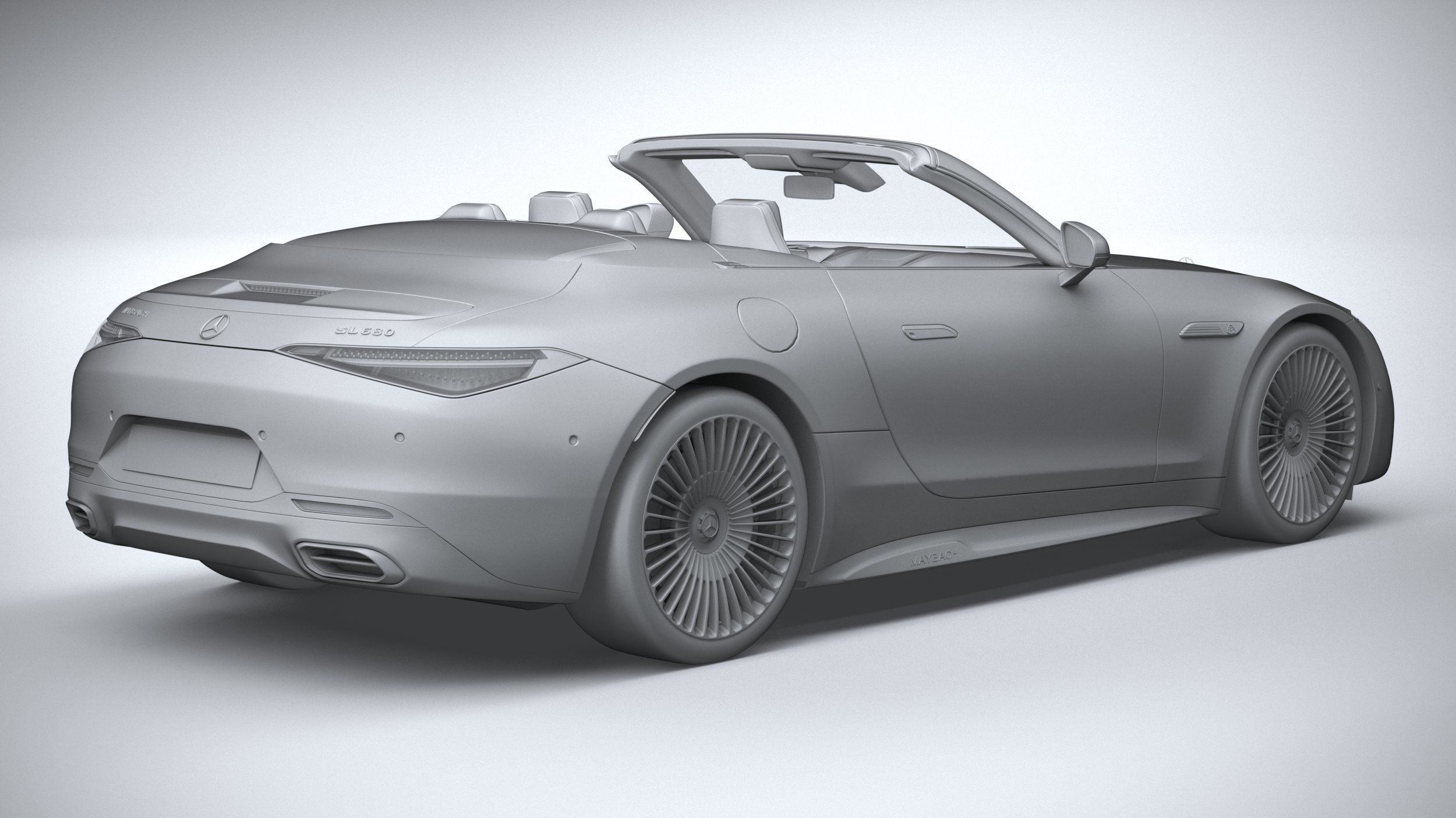 Mercedes-Benz SL Monogram Maybach 2025 3D model_25