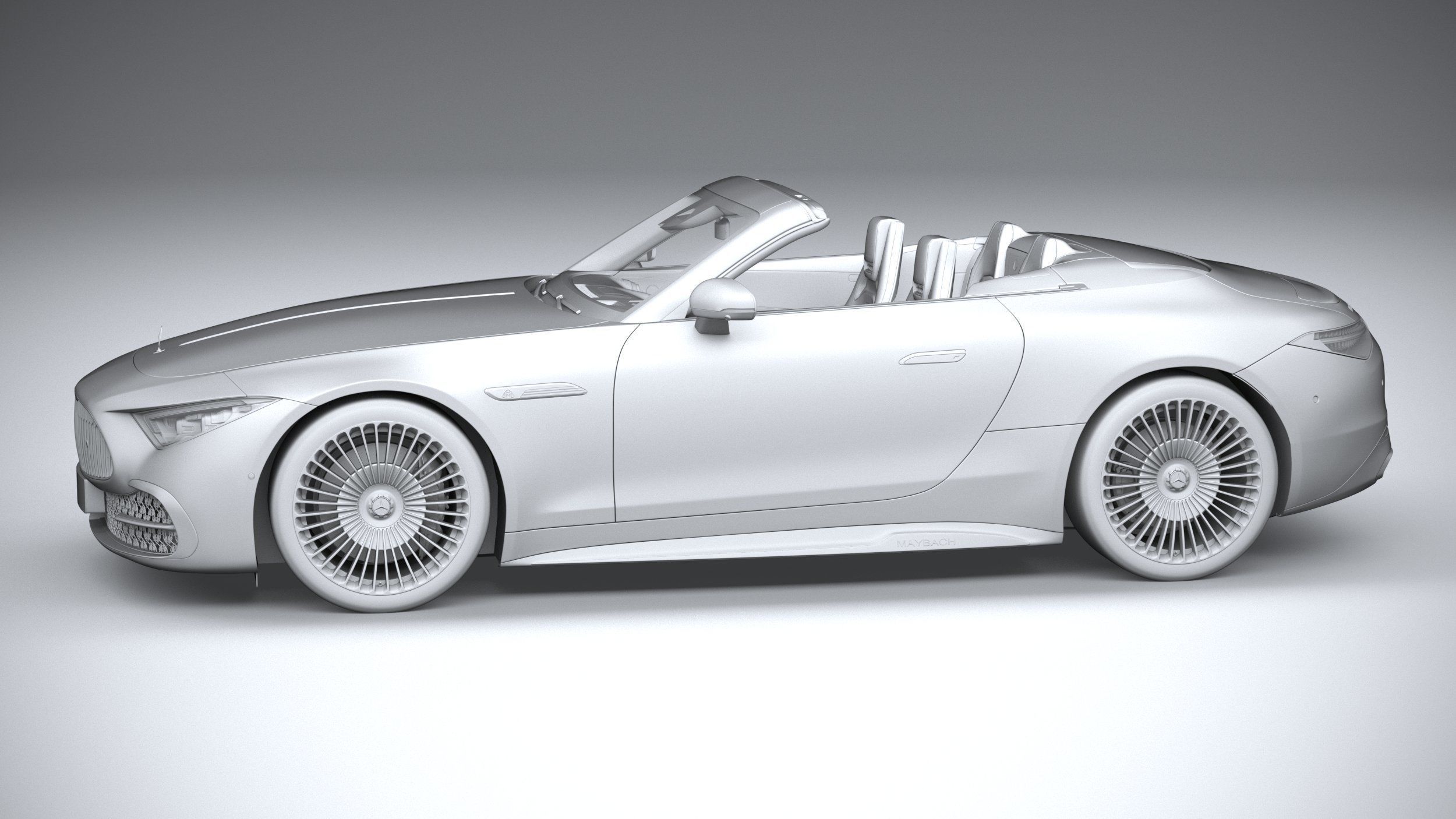 Mercedes-Benz SL Monogram Maybach 2025 3D model_22