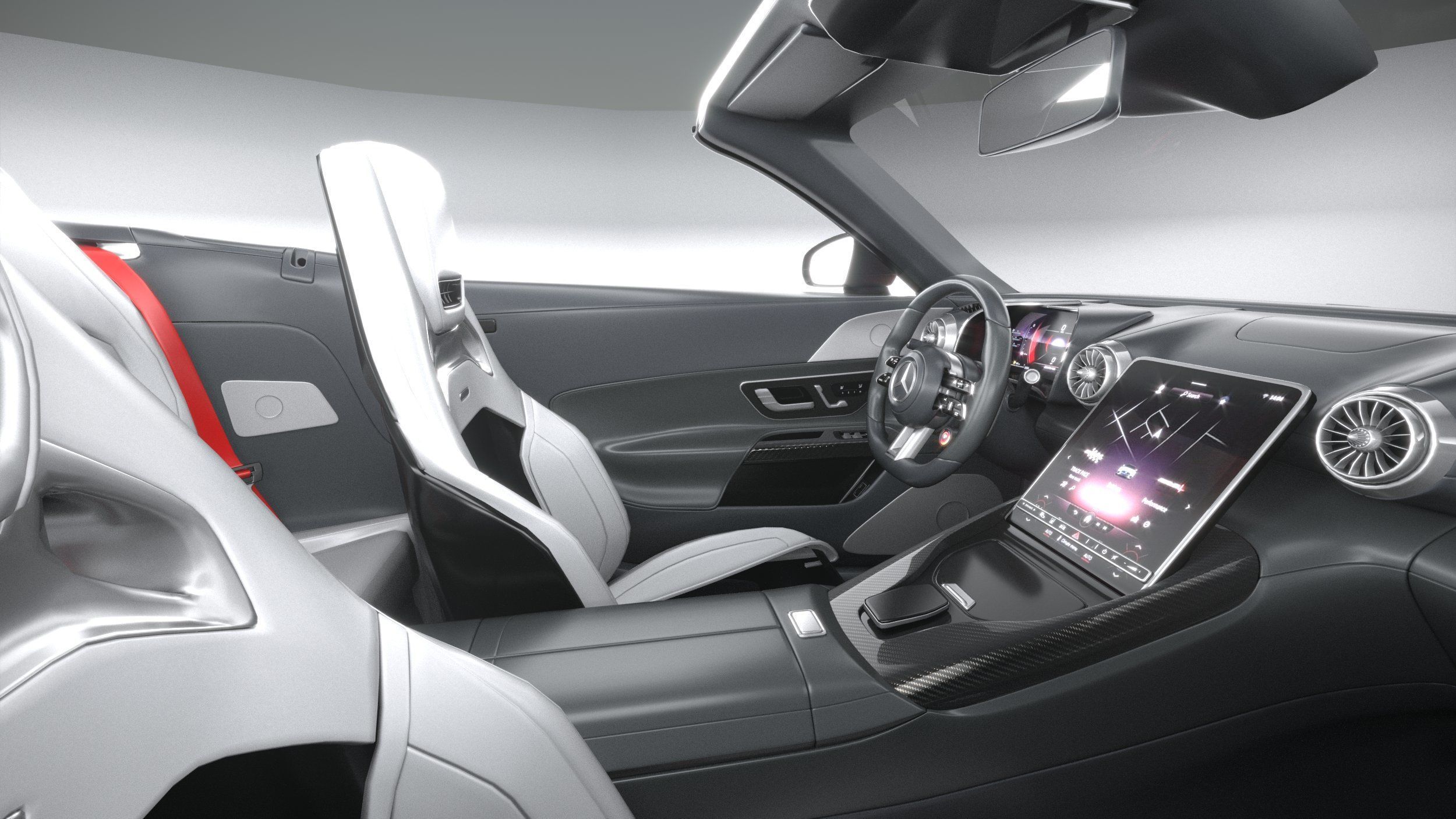 Mercedes-Benz SL Monogram Maybach 2025 3D model_28