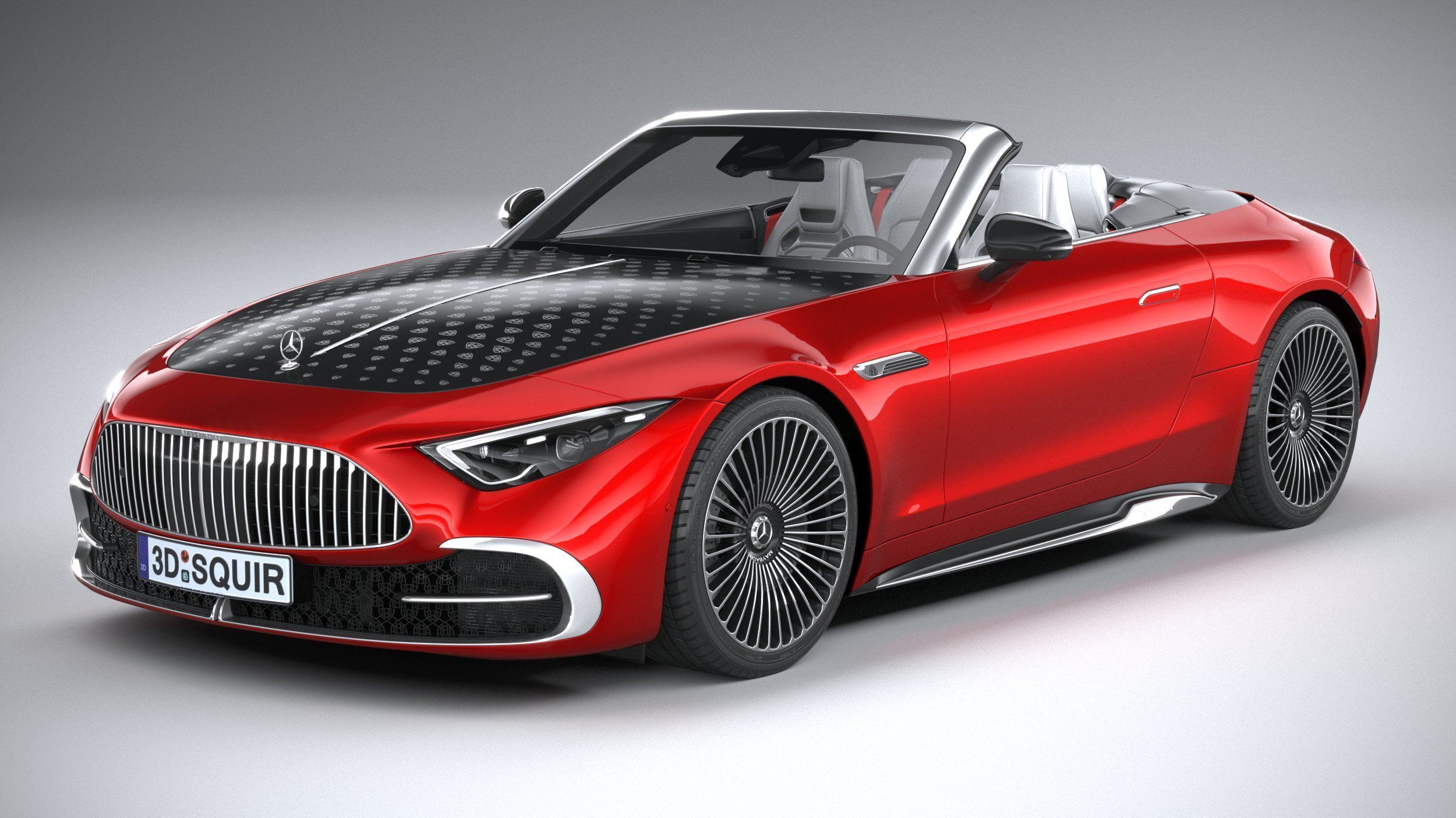 Mercedes-Benz SL Monogram Maybach 2025 3D model_1