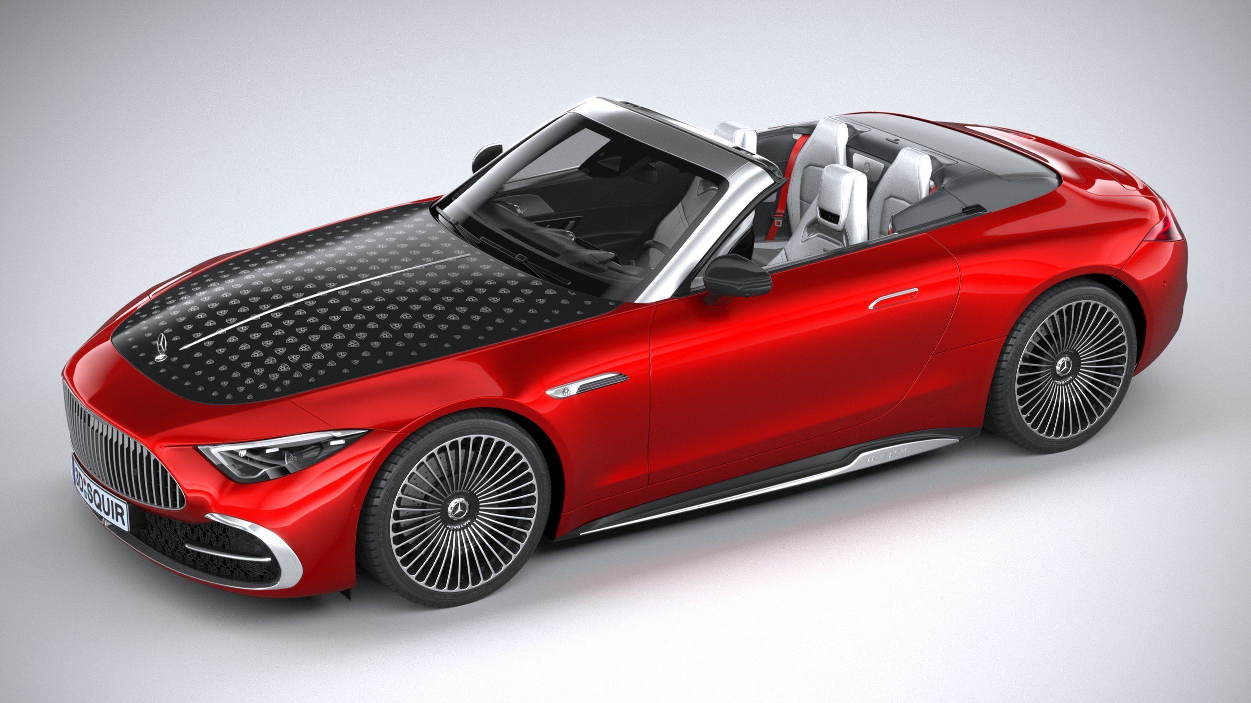 Mercedes-Benz SL Monogram Maybach 2025 3D model_7