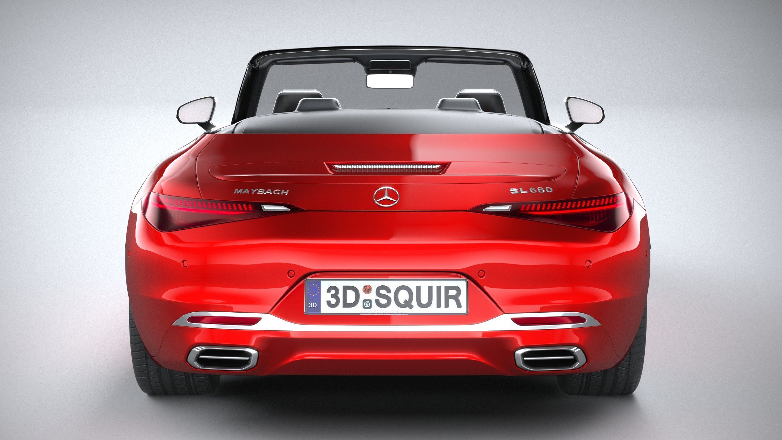 Mercedes-Benz SL Monogram Maybach 2025 3D model_4
