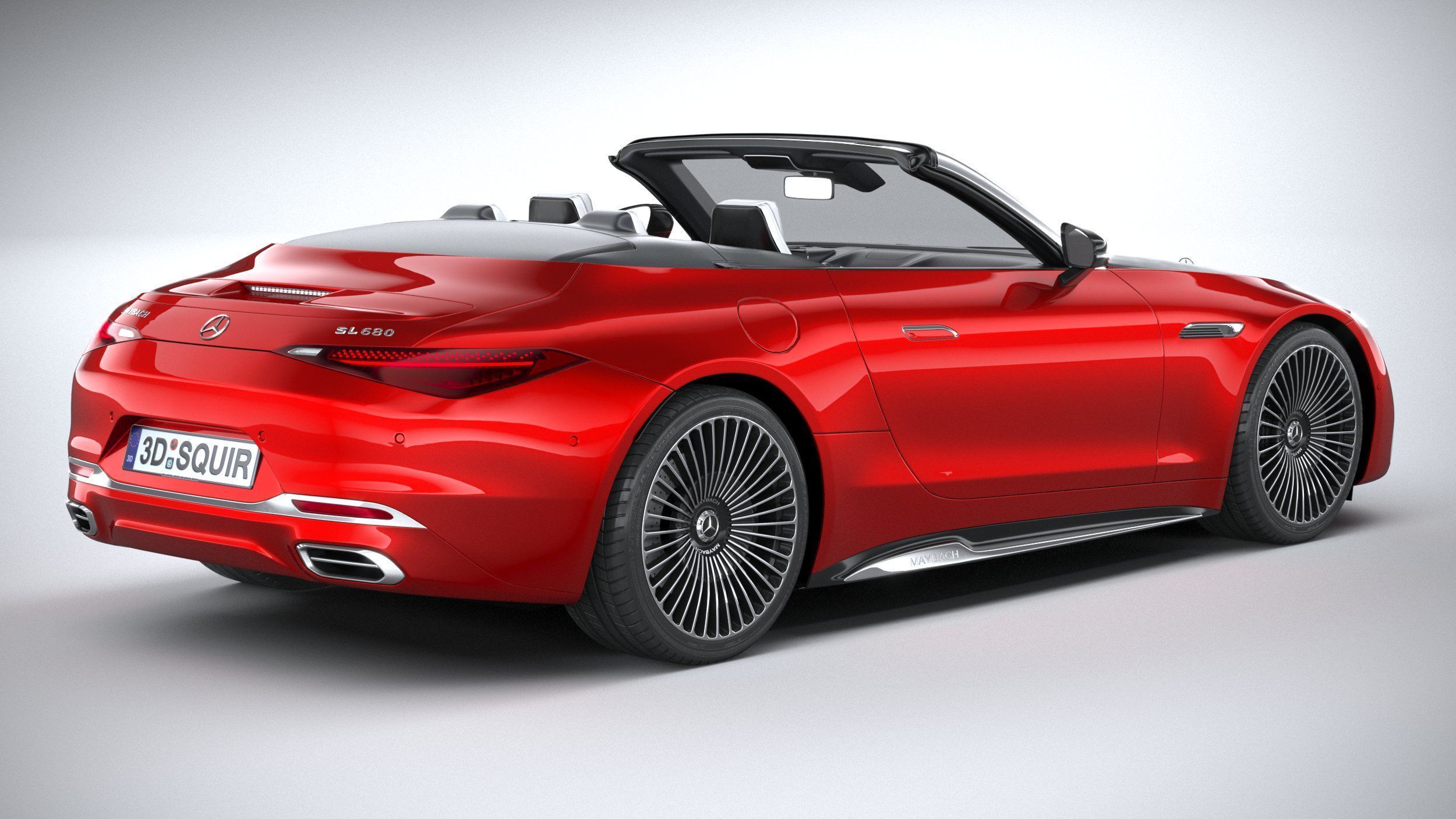 Mercedes-Benz SL Monogram Maybach 2025 3D model_17
