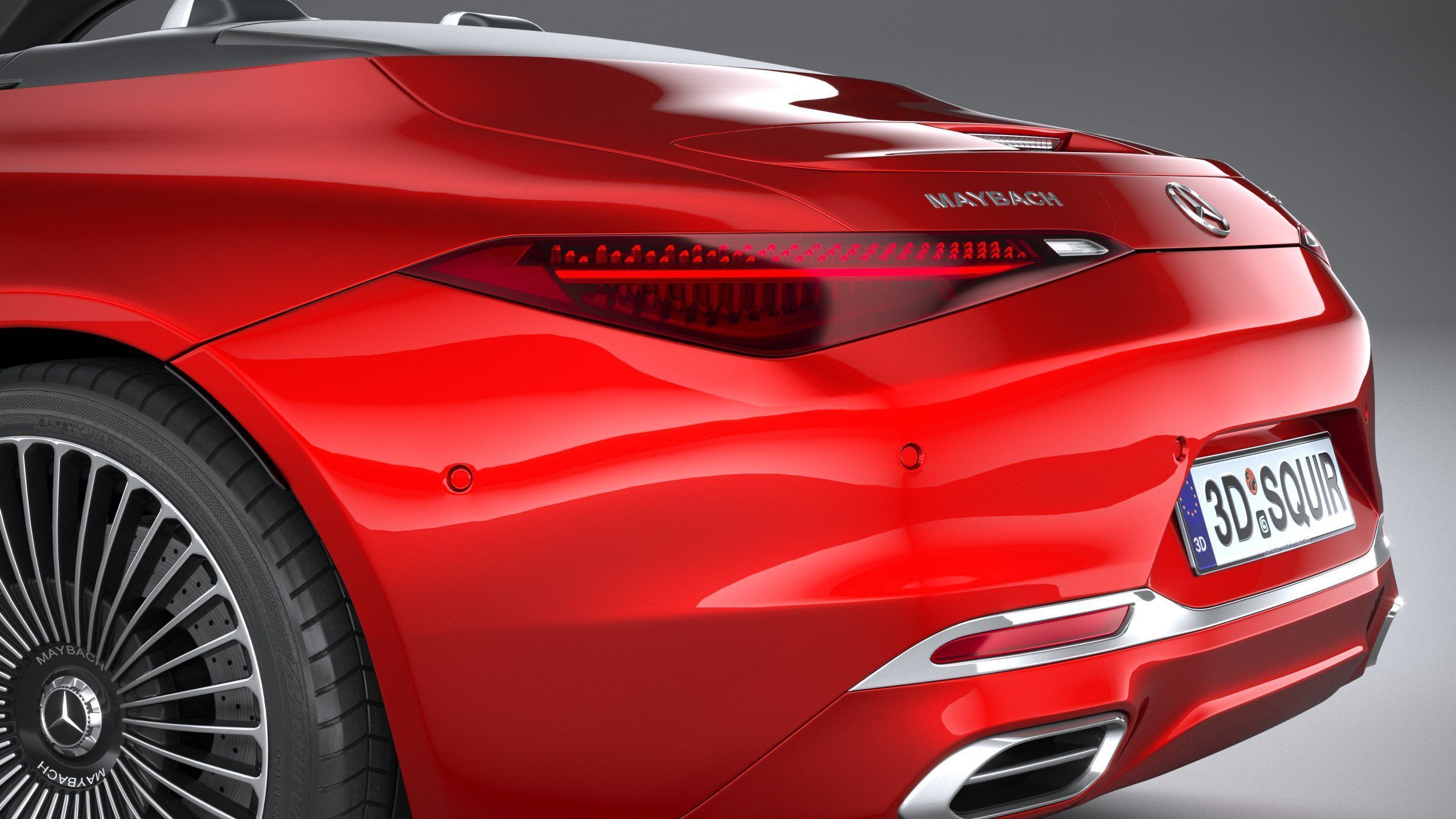 Mercedes-Benz SL Monogram Maybach 2025 3D model_6