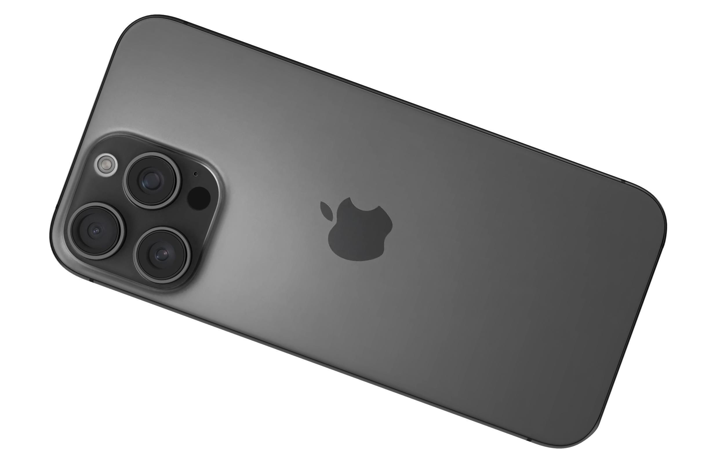 Apple iPhone 16 Pro Max Black Titanium 3D model_11