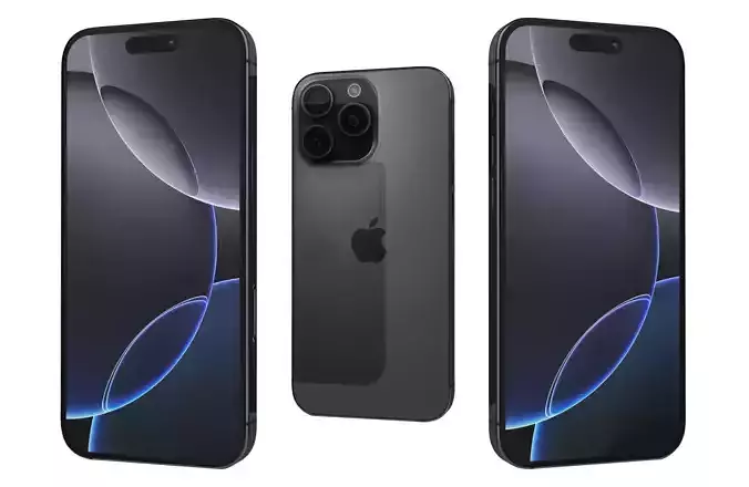 Apple iPhone 16 Pro Max Black Titanium 3D model