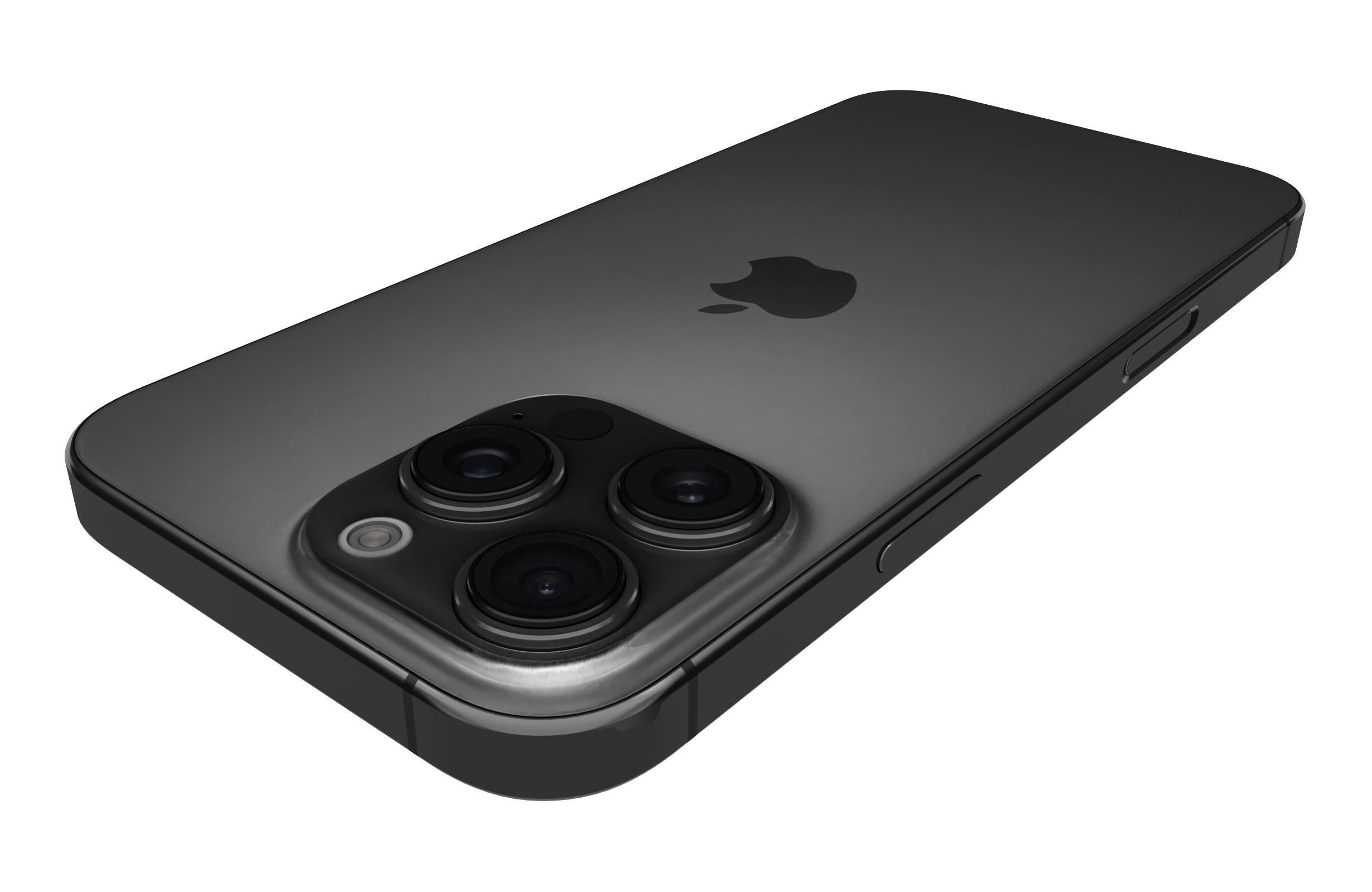 Apple iPhone 16 Pro Max Black Titanium 3D model_15