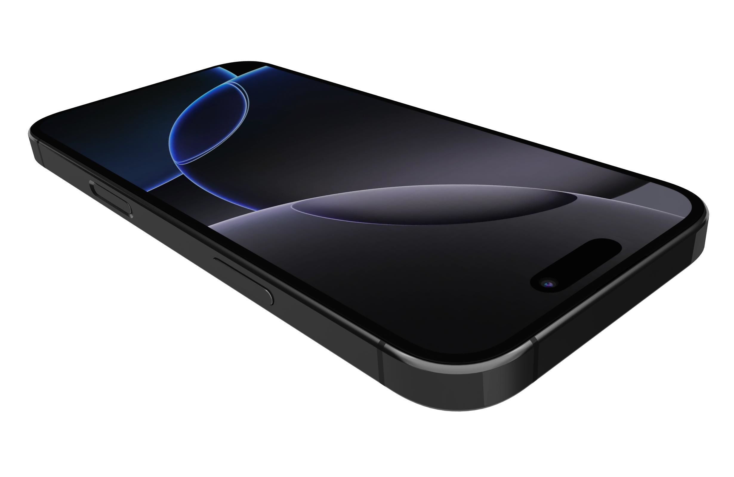 Apple iPhone 16 Pro Max Black Titanium 3D model_13