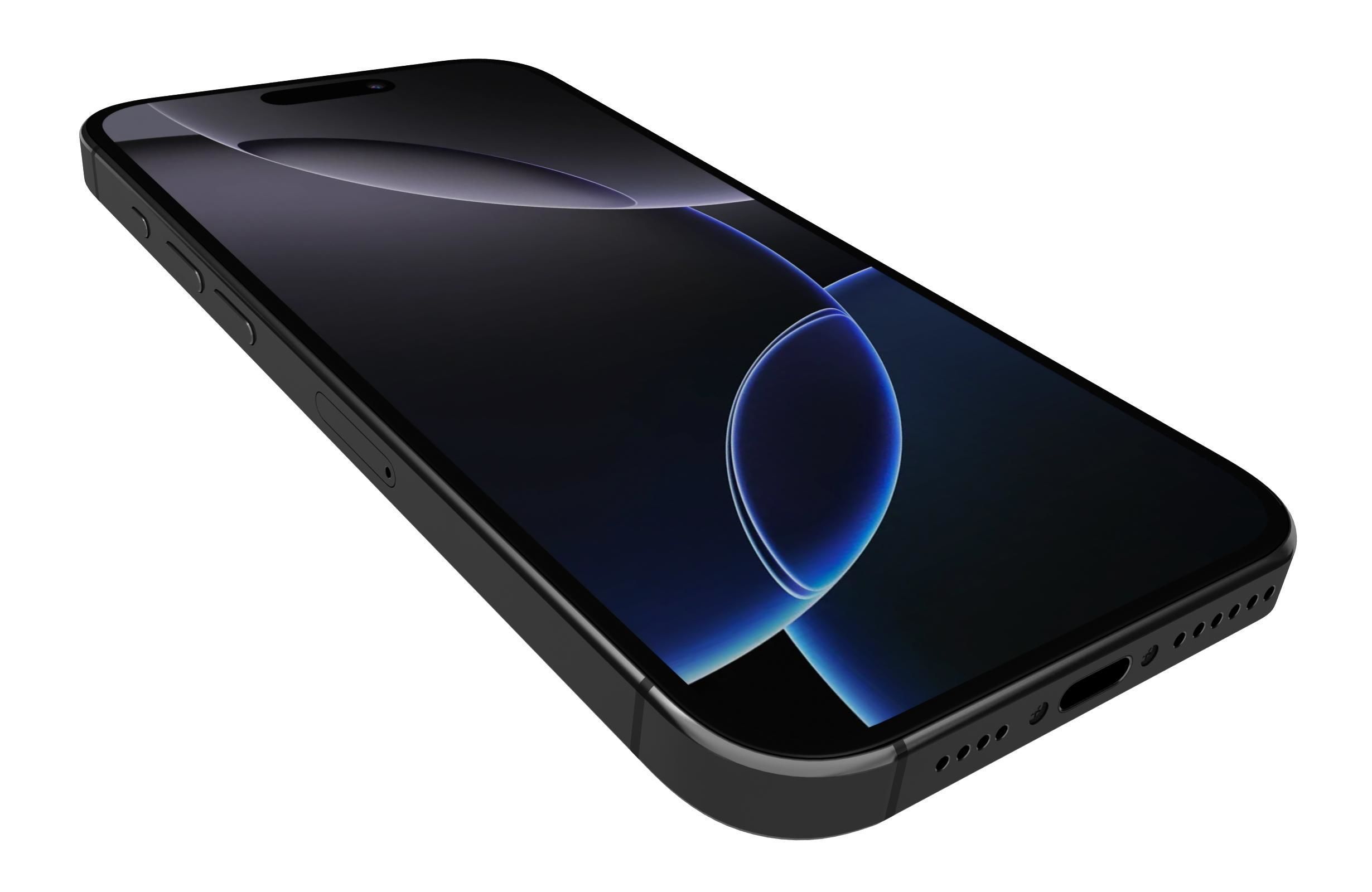 Apple iPhone 16 Pro Max Black Titanium 3D model_12