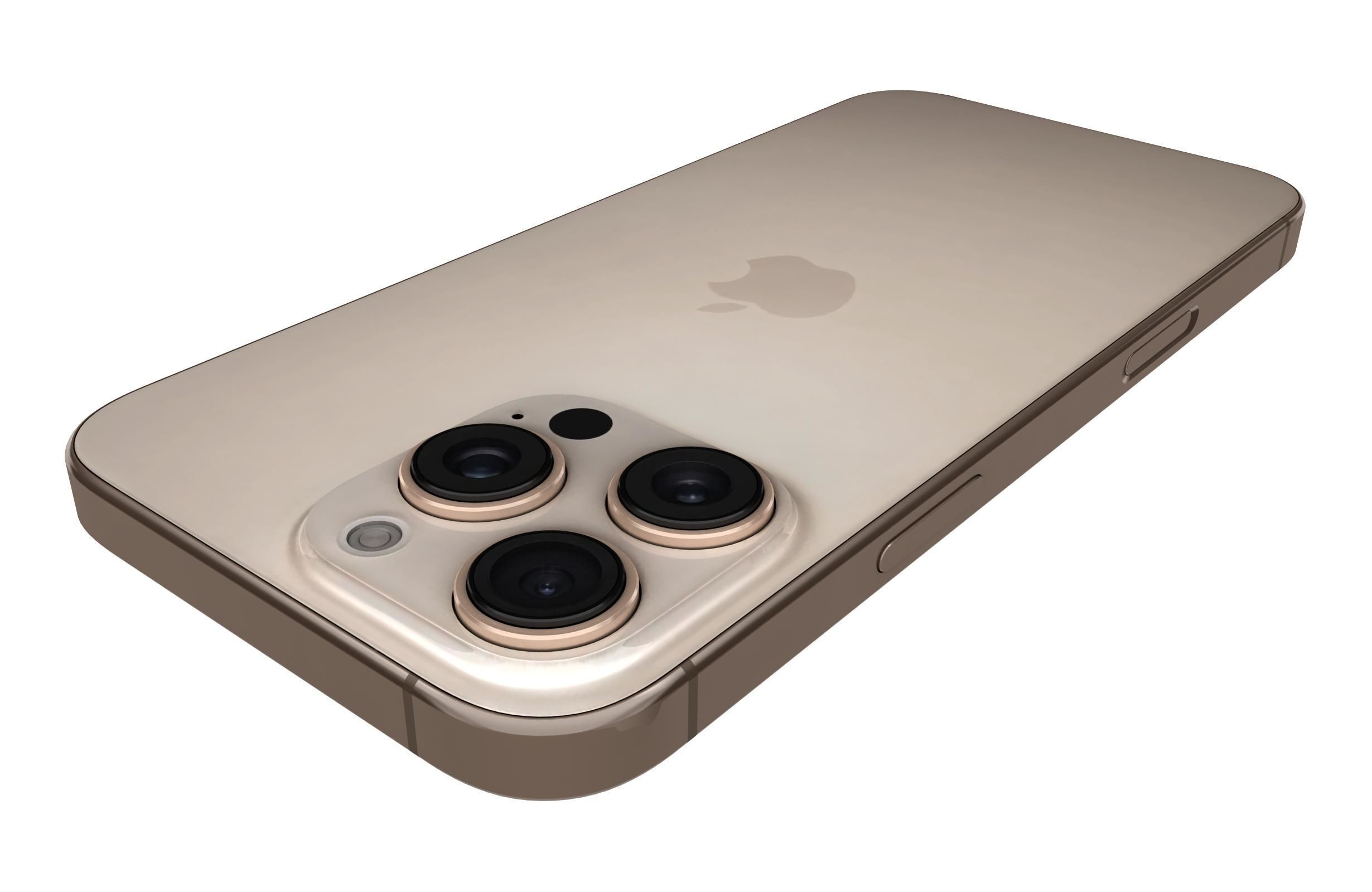 Apple iPhone 16 Pro Max Desert Titanium 3D model_15