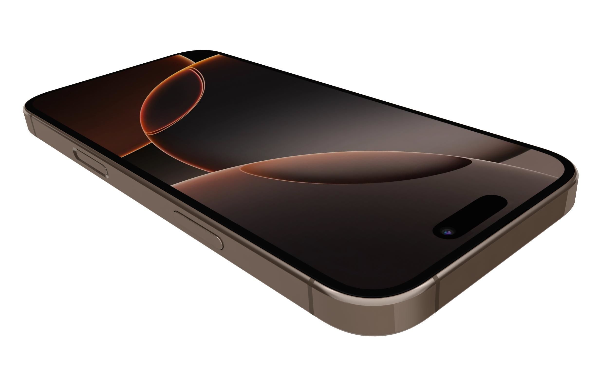 Apple iPhone 16 Pro Max Desert Titanium 3D model_13