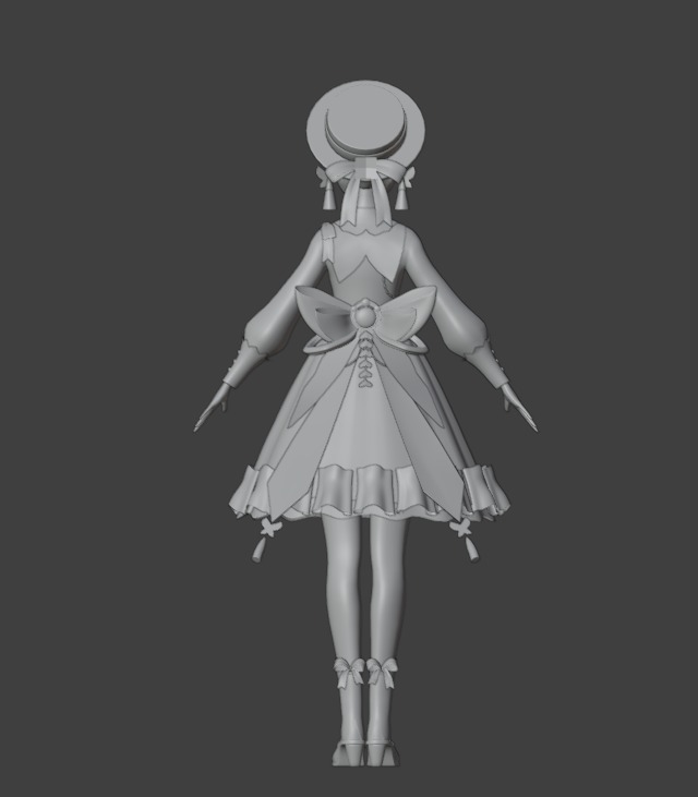 Ayaka 3D model and Rigged 3D model_3