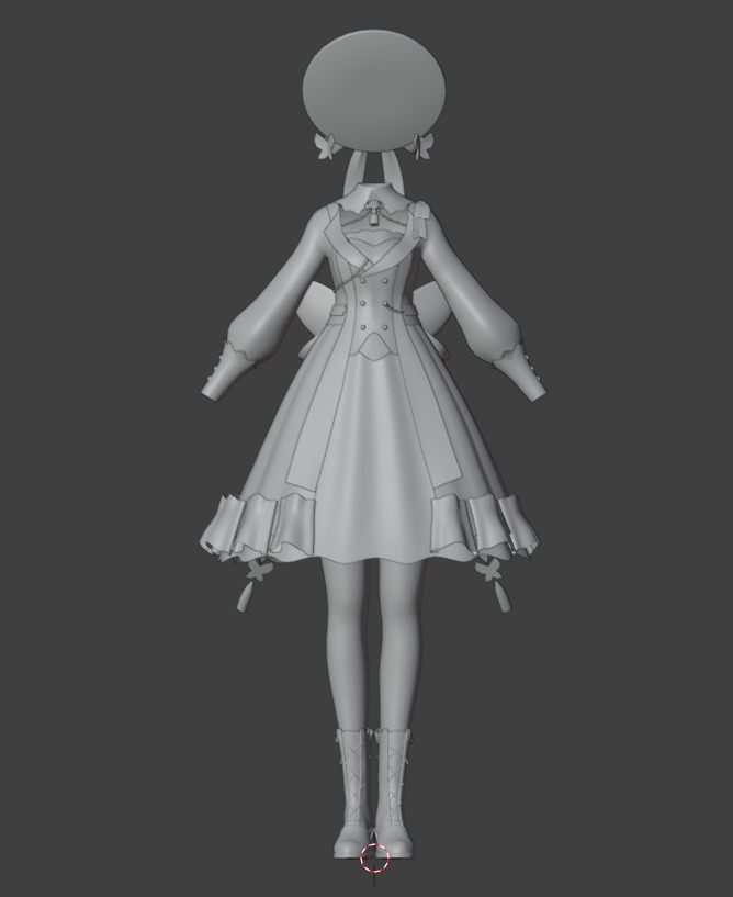 Ayaka 3D model and Rigged 3D model_6